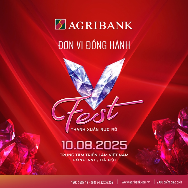 Agribank đồng hành cùng hai đại nhạc hội V Concert và V Fest - Lan tỏa giá trị văn hóa, kết nối triệu trái tim Việt
