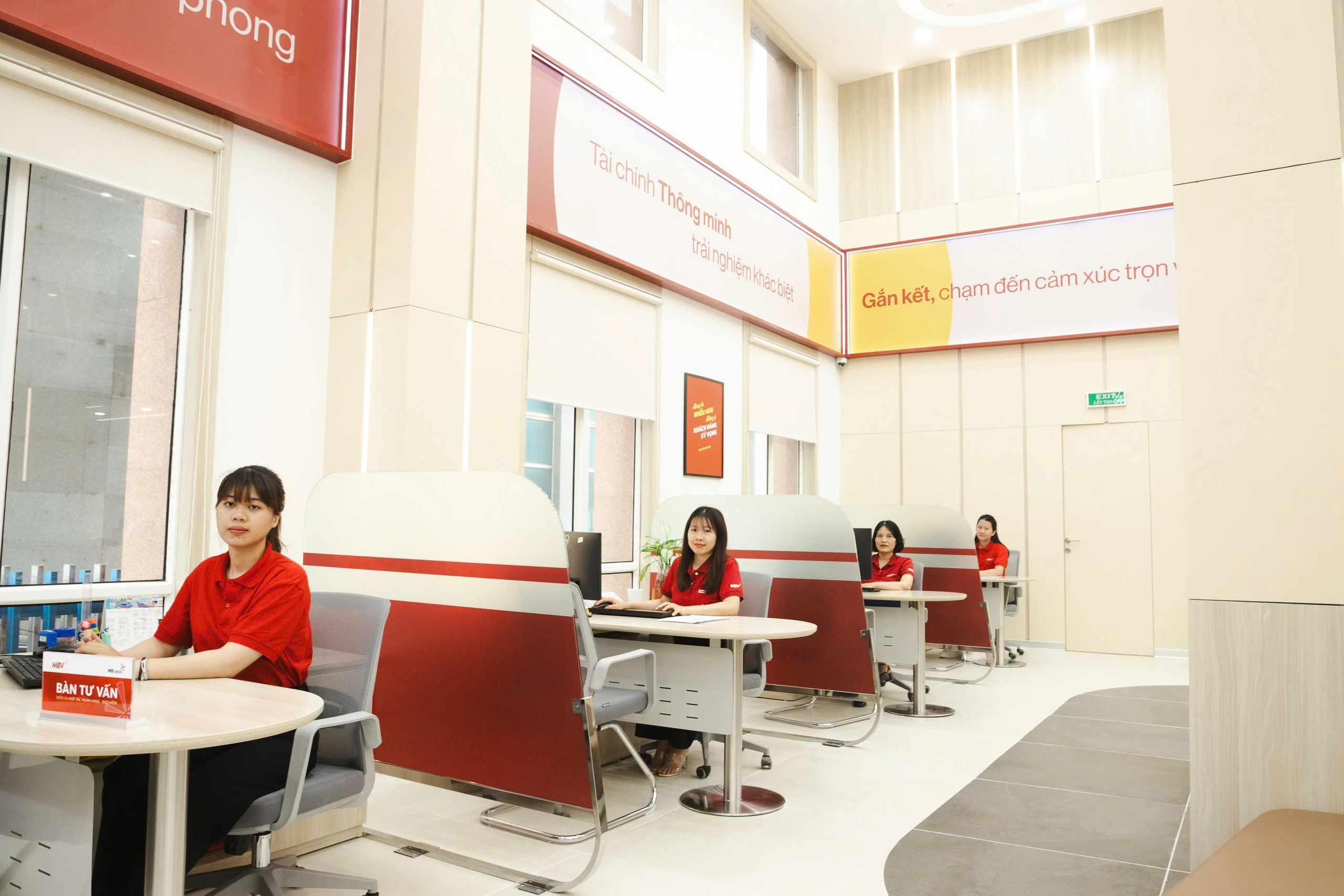 Sự thay đổi về diện mạo và không gian dịch vụ giúp MBV nâng cao cảm nhận về thương hiệu, hỗ trợ khách hàng tối ưu