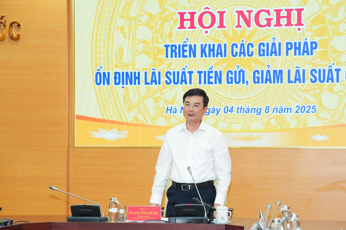 Phó Thống đốc NHNN Phạm Thanh Hà phát biểu tại Hội nghị