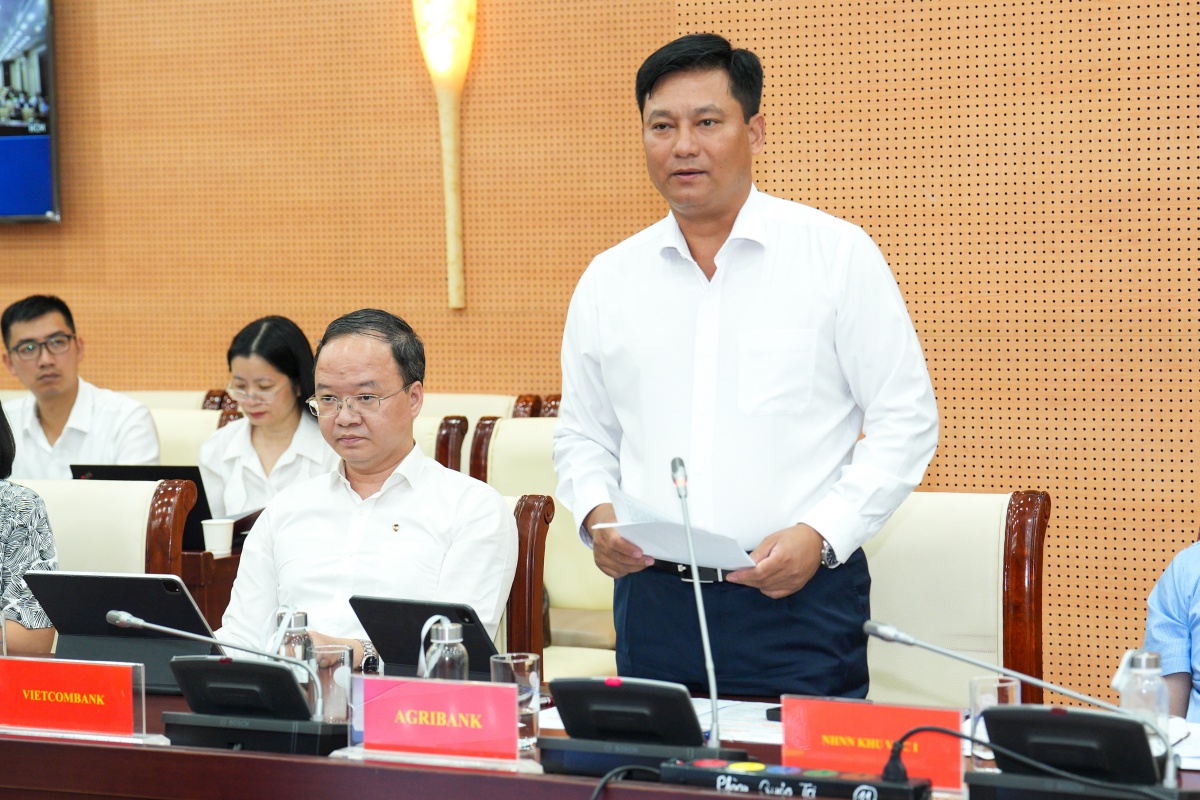 Ông Phạm Toàn Vượng - Tổng Giám đốc Agribank phát biểu tại Hội nghị