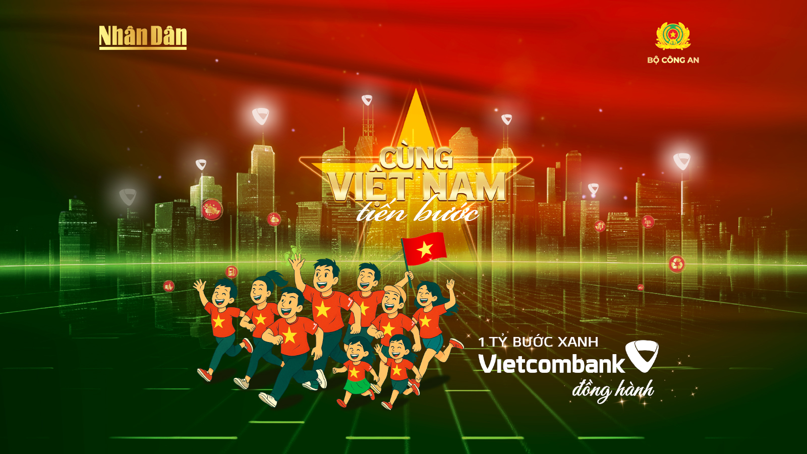 Vietcombank đồng hành cùng chương trình quốc gia “Cùng Việt Nam tiến bước - 1 tỷ bước chân tiến vào kỷ nguyên mới”