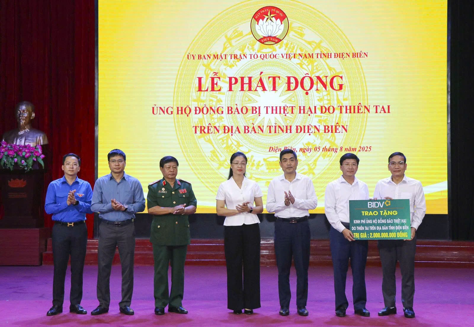 BIDV chung tay hỗ trợ Điện Biên 2 tỷ đồng khắc phục thiên tai