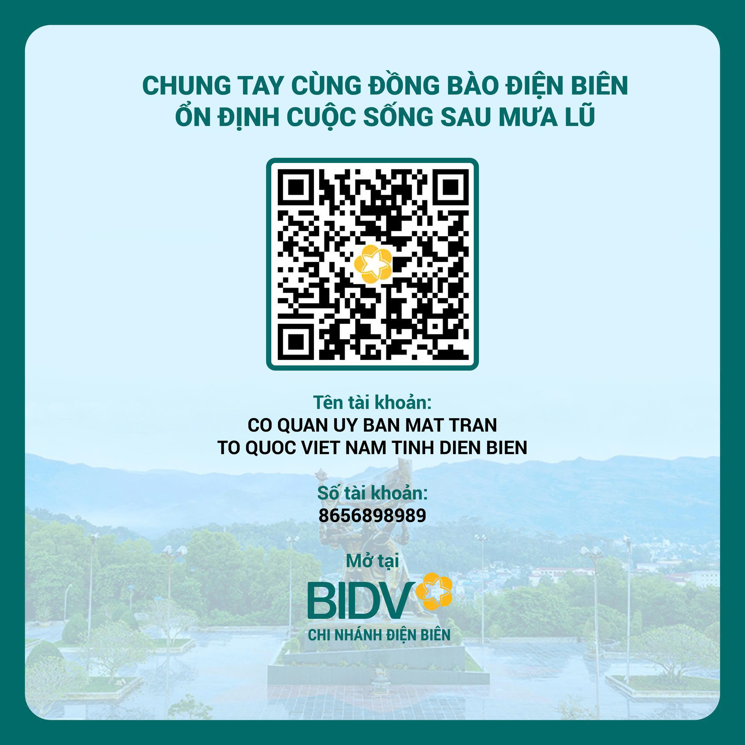 BIDV chung tay hỗ trợ Điện Biên 2 tỷ đồng khắc phục thiên tai