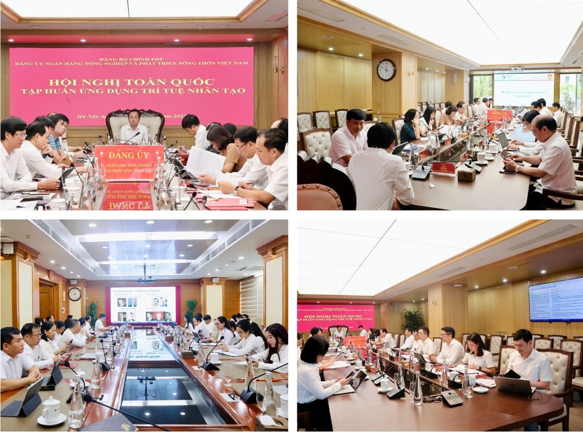 Đảng bộ Agribank tham gia Hội nghị toàn quốc tập huấn ứng dụng trí tuệ nhân tạo