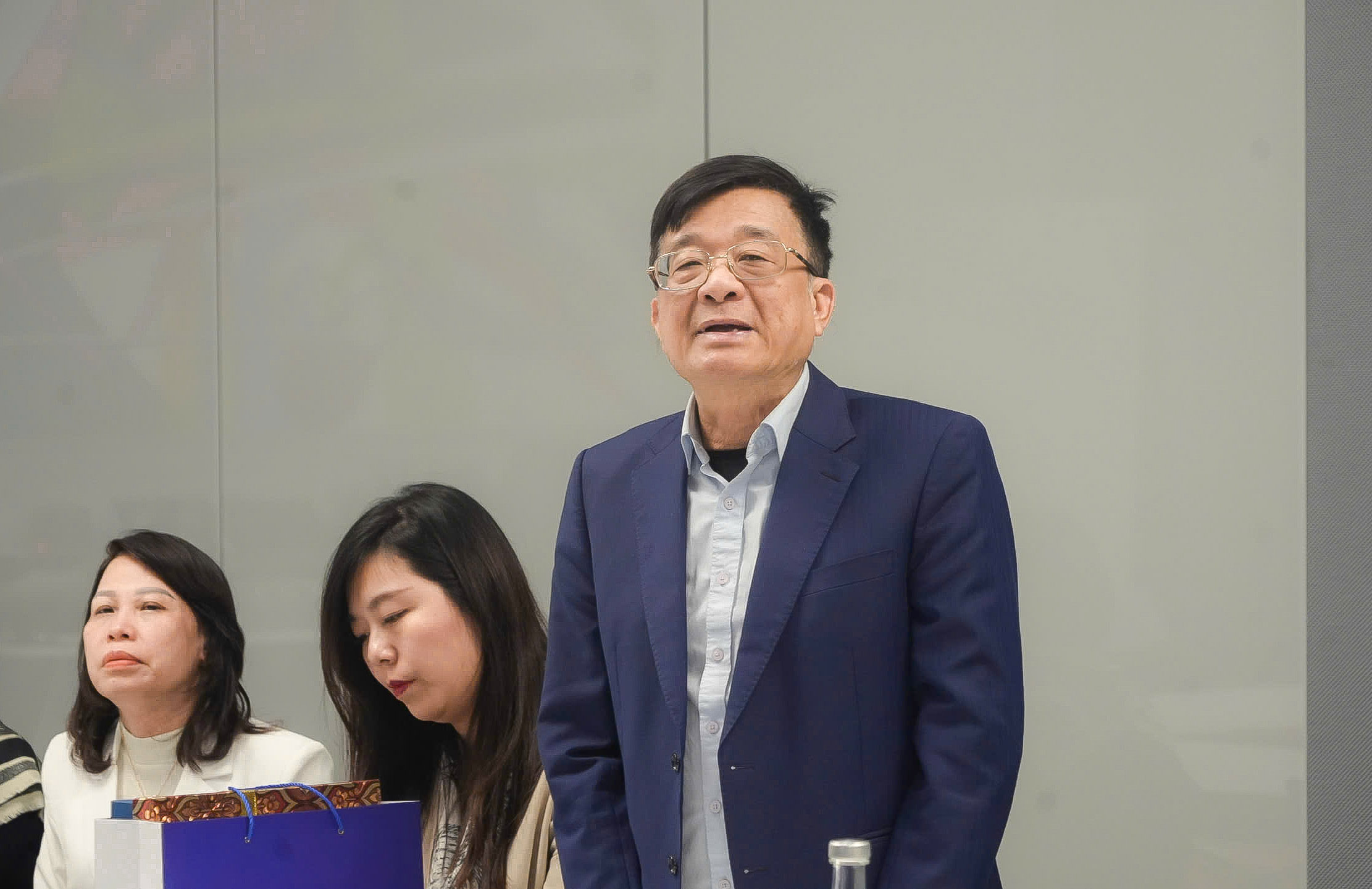 TS. Nguyễn Quốc Hùng, Phó Chủ tịch kiêm Tổng Thư ký VNBA phát biểu tại buổi làm việc