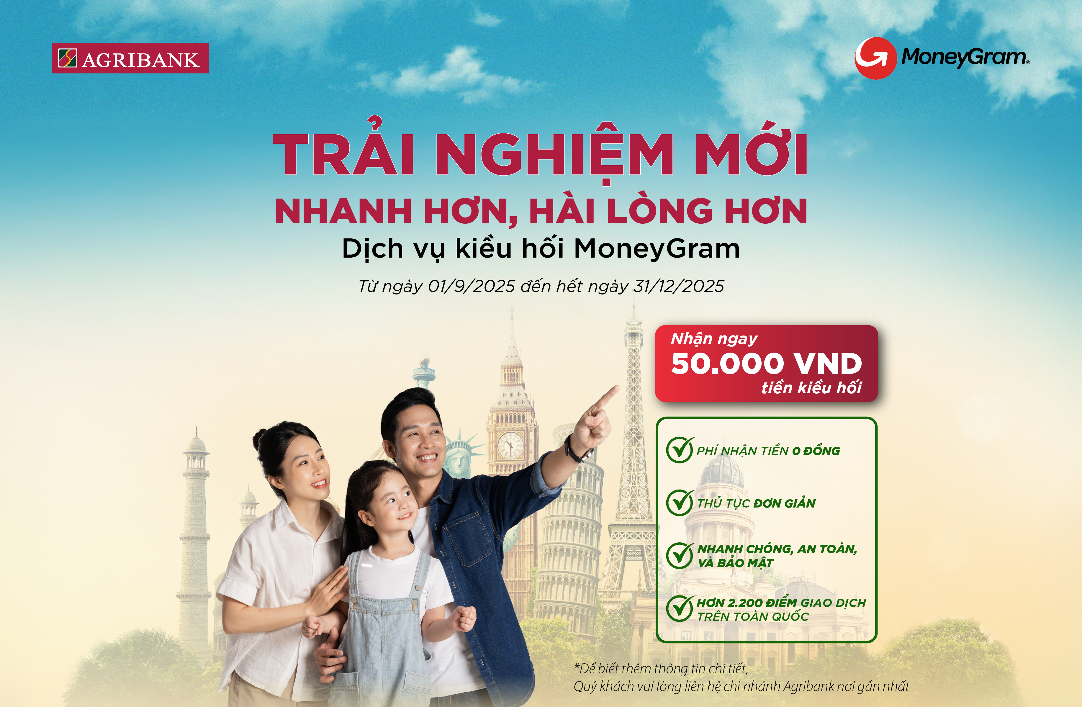 Nhận tiền kiều hối MoneyGram – Nhanh hơn, hài lòng hơn
