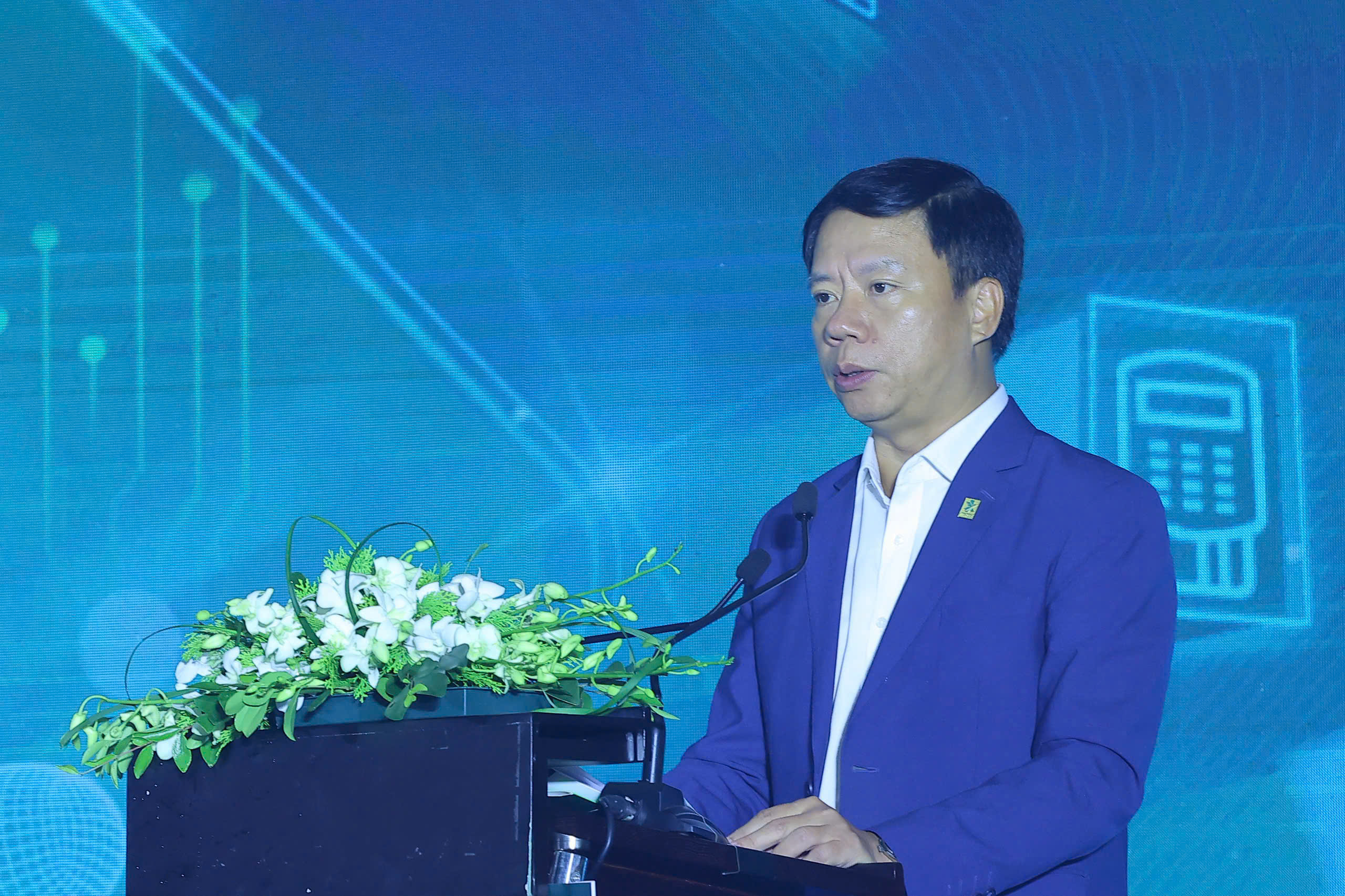 Tổng Giám đốc NAPAS Nguyễn Quang Minh phát biểu tại sự kiện.