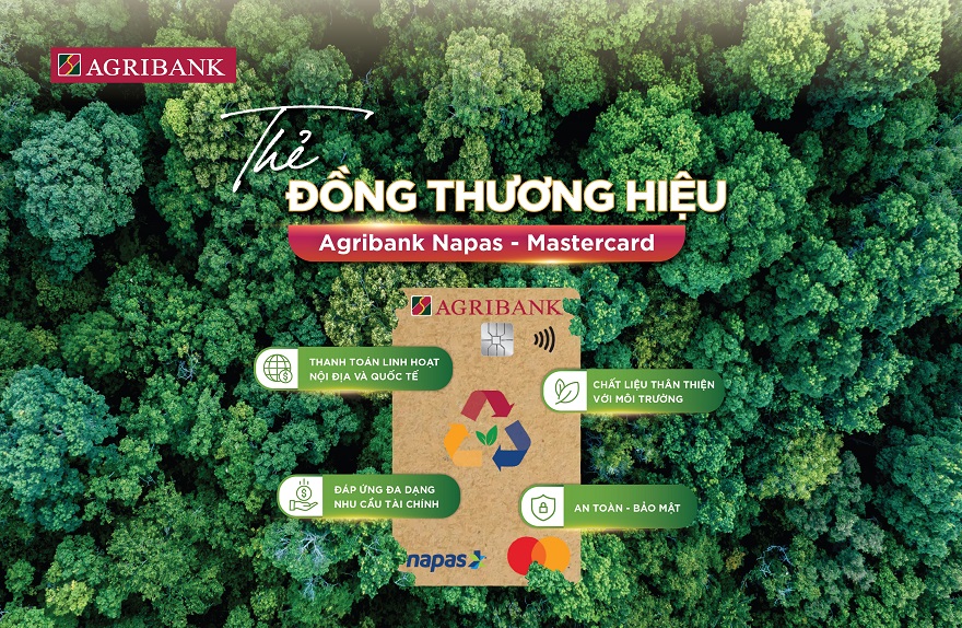 Agribank phát hành thẻ Napas - Mastercard vì tương lai xanh