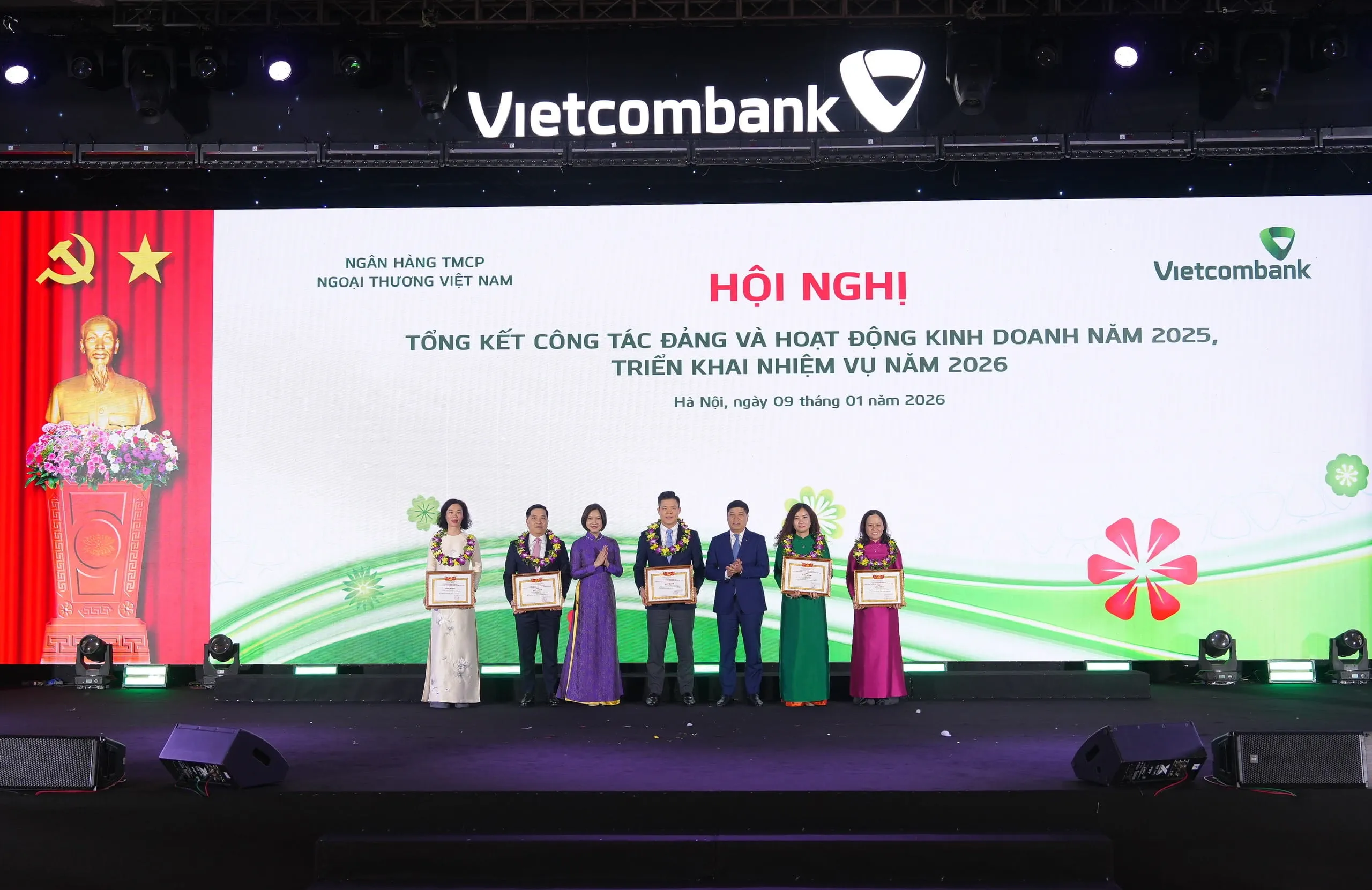 Vietcombank tổ chức thành công Hội nghị tổng kết công tác Đảng và hoạt động kinh doanh năm 2025, triển khai nhiệm vụ năm 2026