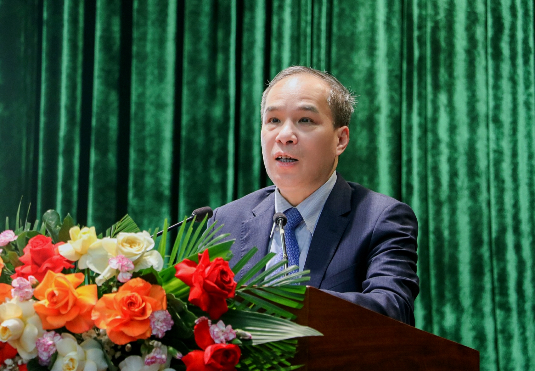 Phó Thống đốc Thường trực Đoàn Thái Sơn phát biểu chỉ đạo tại Hội nghị