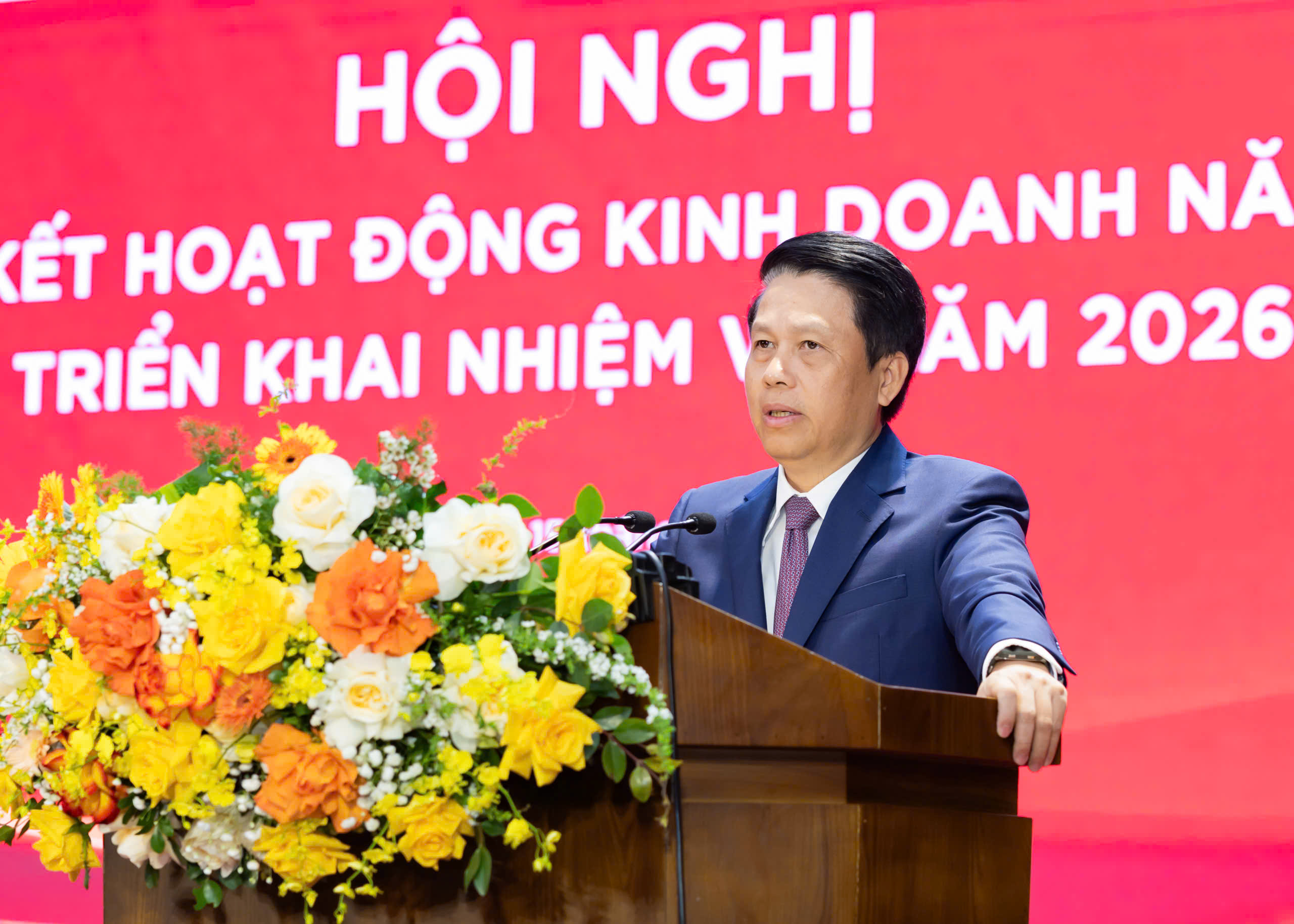 Đồng chí Phạm Tiến Dũng - Ủy viên Ban Thường vụ Đảng ủy, Phó Thống đốc Ngân hàng Nhà nước dự và phát biểu chỉ đạo Hội nghị