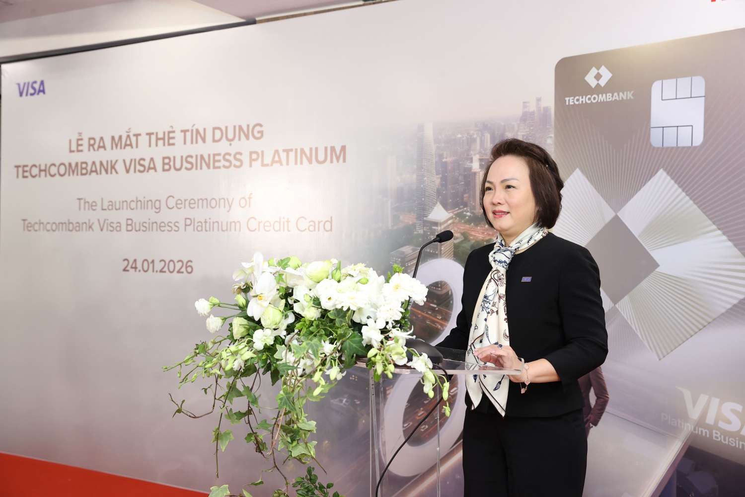 Bà Đặng Tuyết Dung, Giám đốc Visa Việt Nam và Lào.
