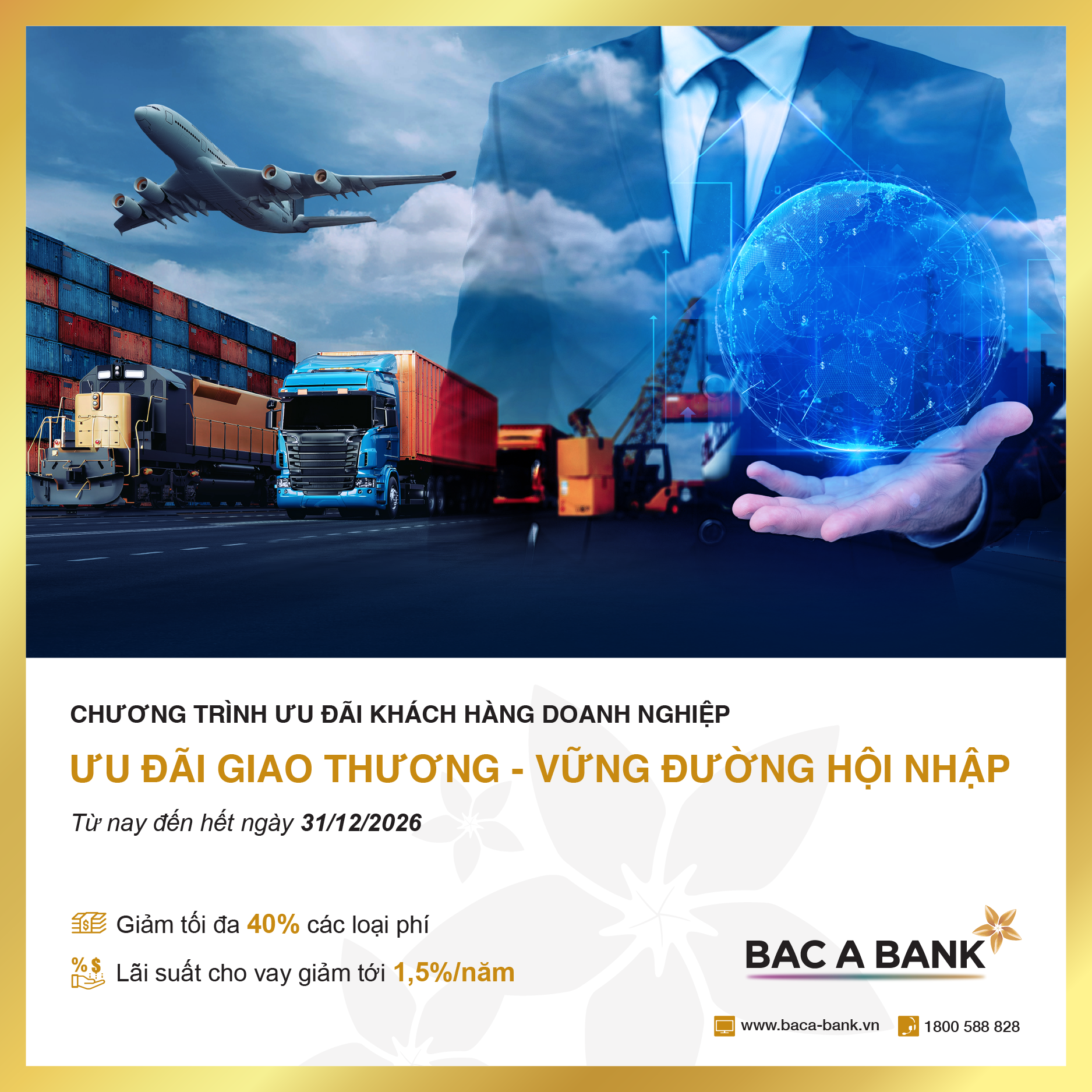Bac A Bank ưu đãi kép cho doanh nghiệp năm 2026