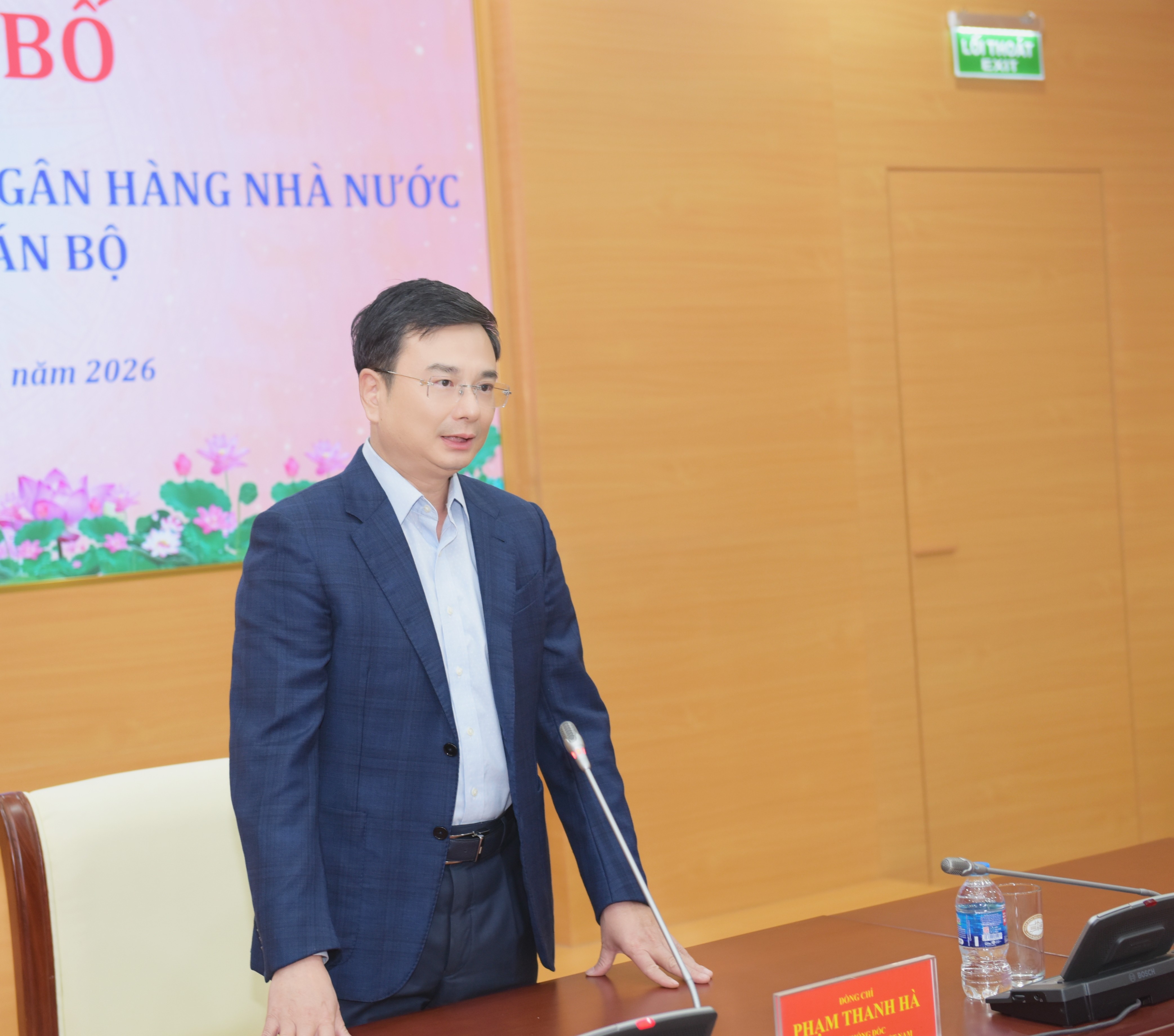 Phó Thống đốc Phạm Thanh Hà phát biểu tại buổi lễ