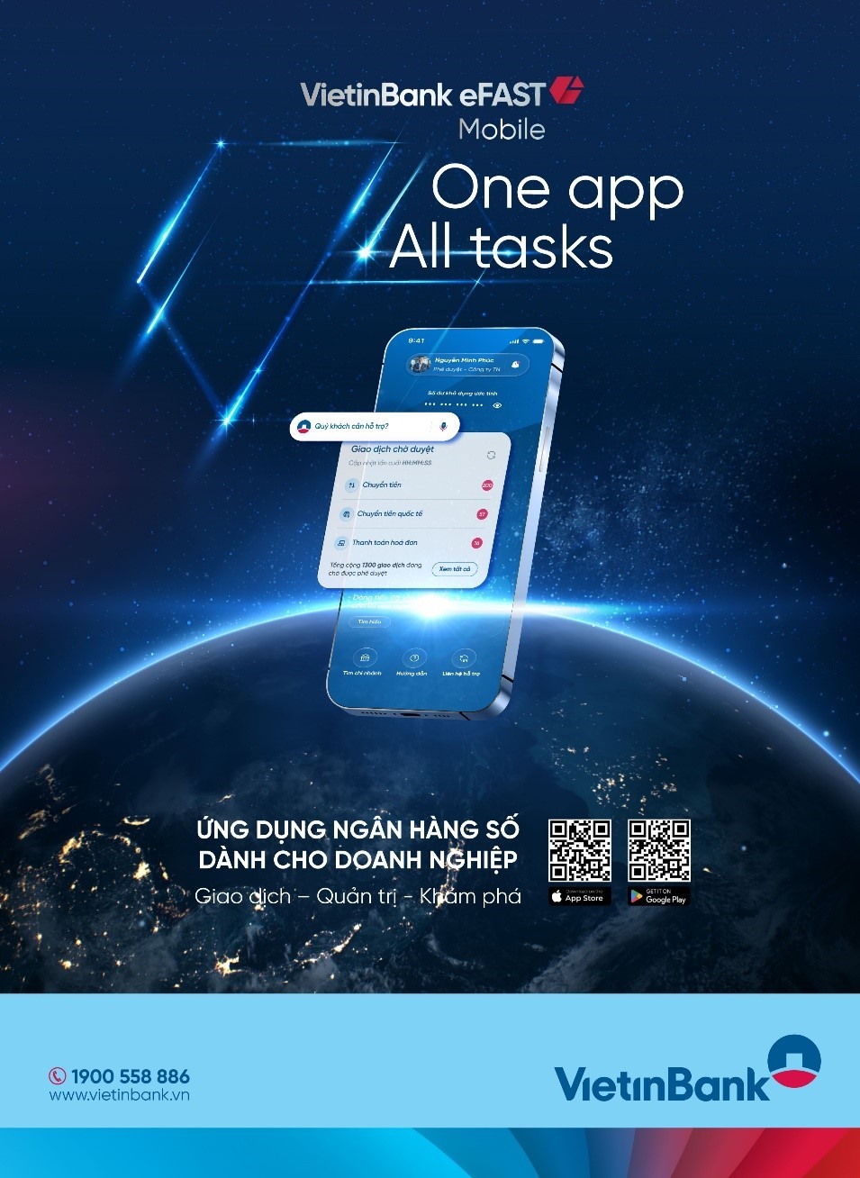 VietinBank eFAST phiên bản web – Nền tảng hiệu năng toàn diện.