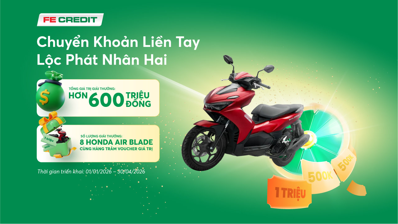 Xem chi tiết thể lệ chương trình và tham gia ngay tại website vongquaymayman.fecredit.com.vn - Ảnh: FE CREDIT