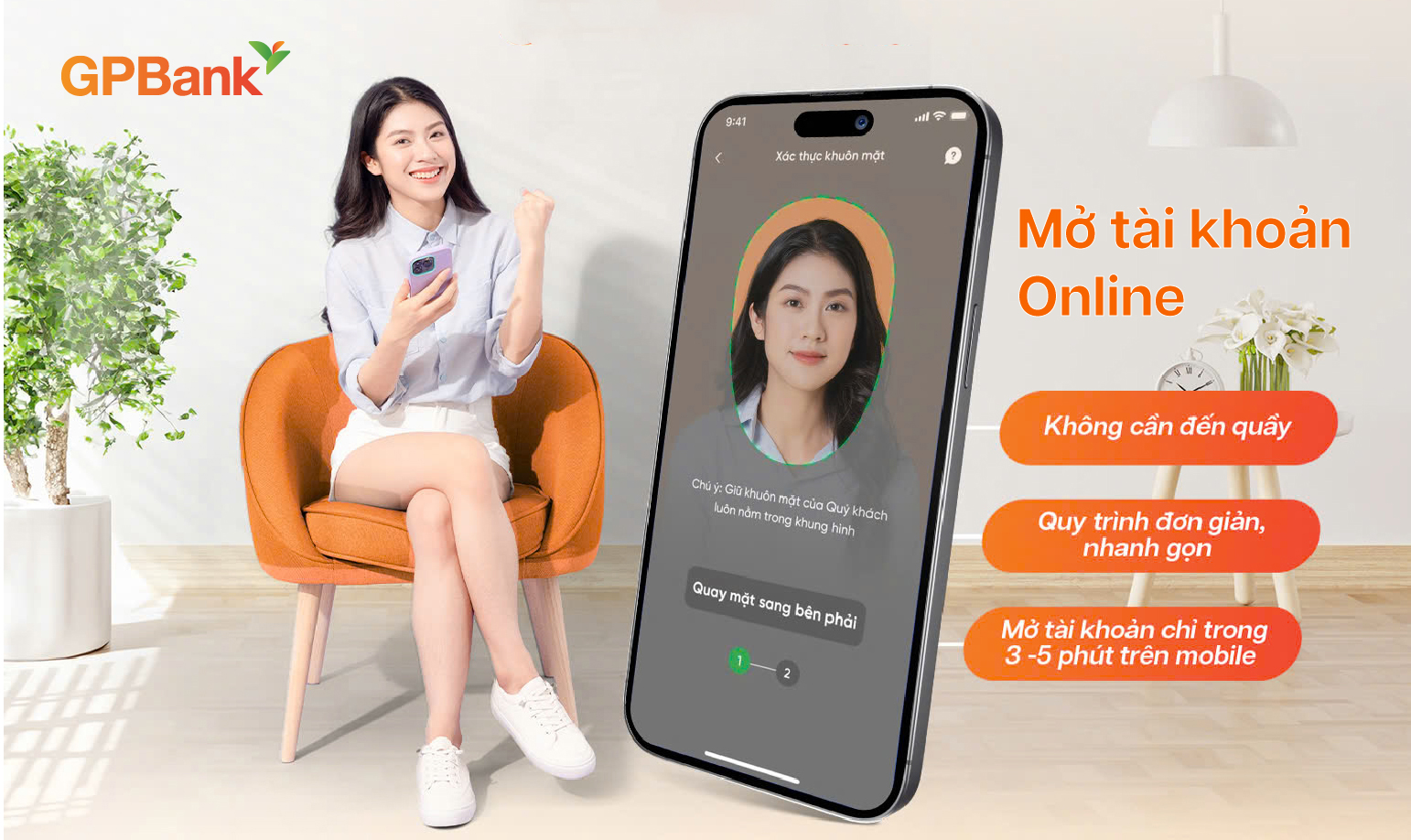 GP.DigiPlus giúp mở tài khoản online, trải nghiệm ngân hàng số