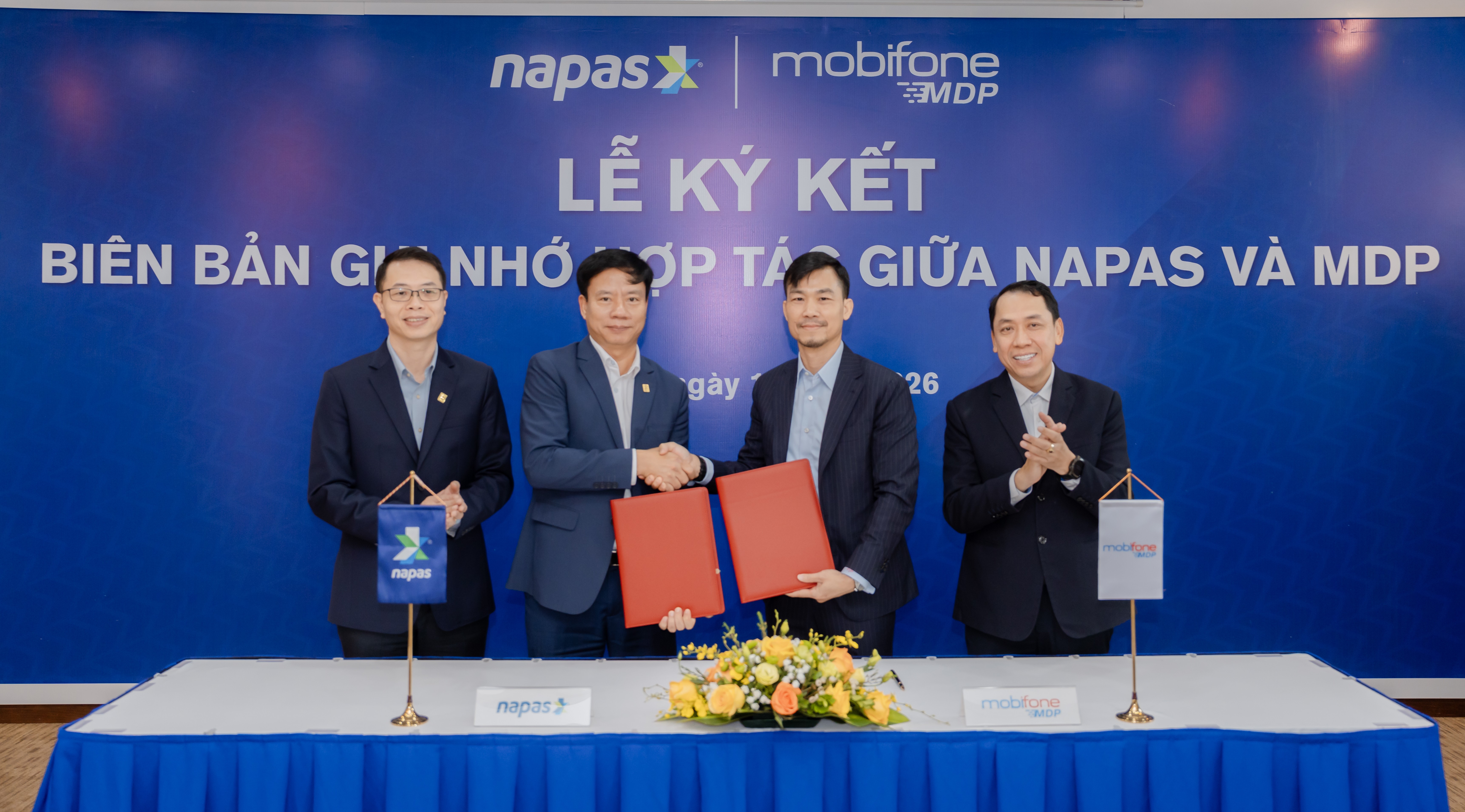 MDP và NAPAS ký Biên bản ghi nhớ hợp tác, thúc đẩy phát triển hạ tầng thanh toán quốc gia