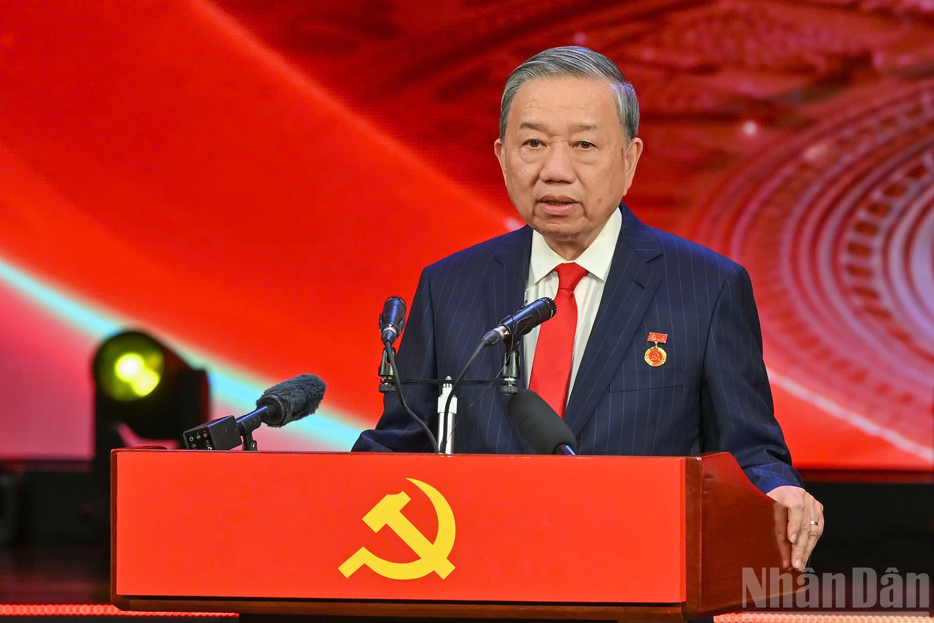 Tổng Bí thư Tô Lâm phát biểu tại buổi lễ (Ảnh: Báo Nhân dân)