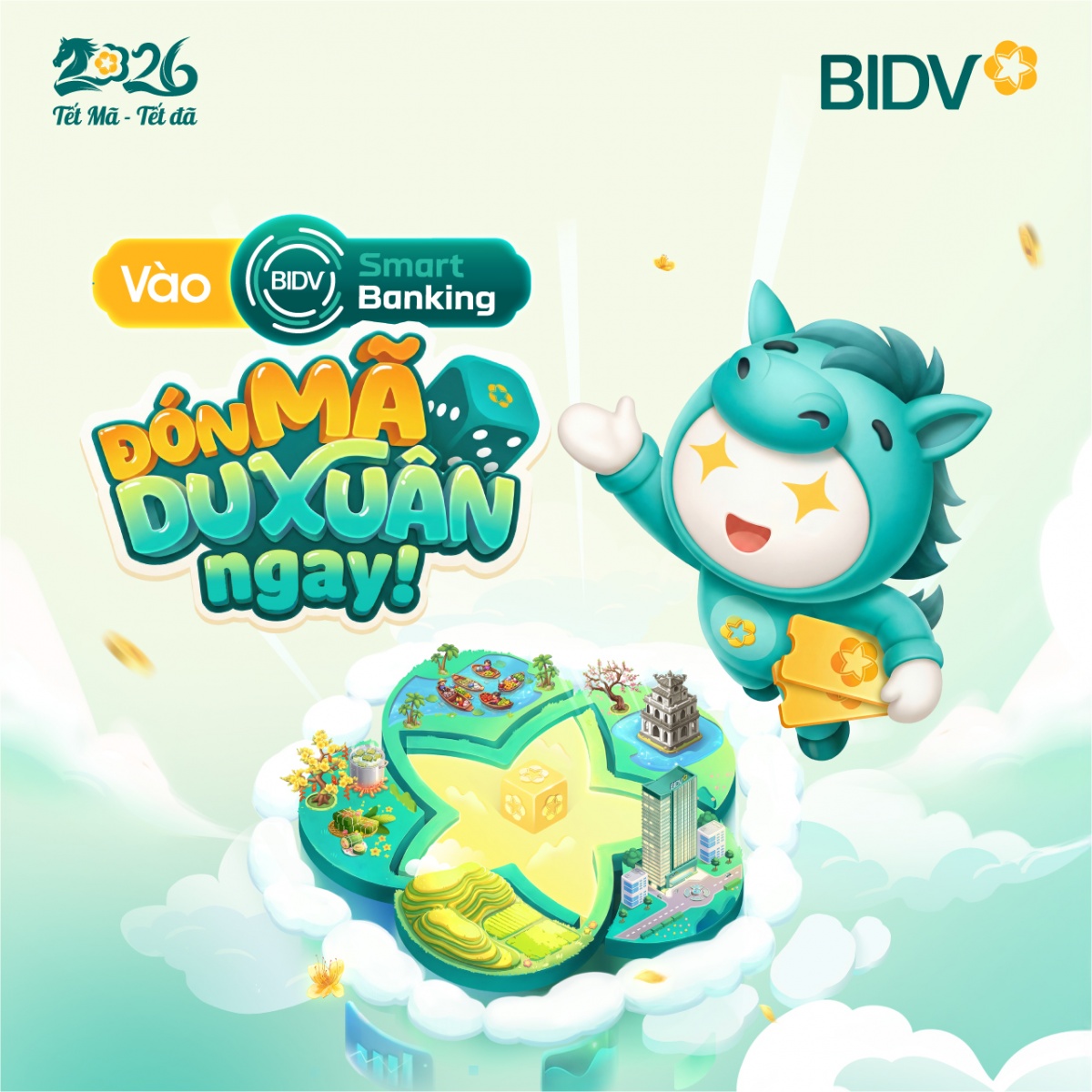 Hàng loạt phần thưởng hấp dẫn khi tham gia trò chơi “Đón Mã du xuân”