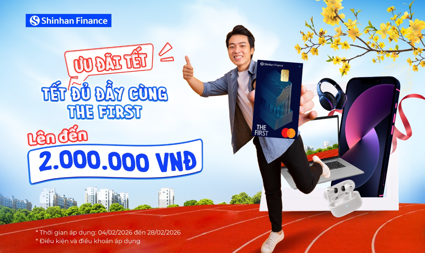 Shinhan Finance tung ưu đãi giảm đến 2 triệu đồng khi mua sắm tại Thế Giới Di Động và Điện Máy Xanh