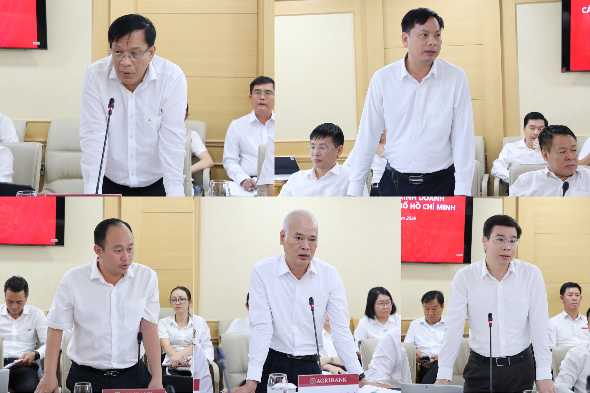 Đại diện các Ban, đơn vị tại Trụ sở chính phát biểu