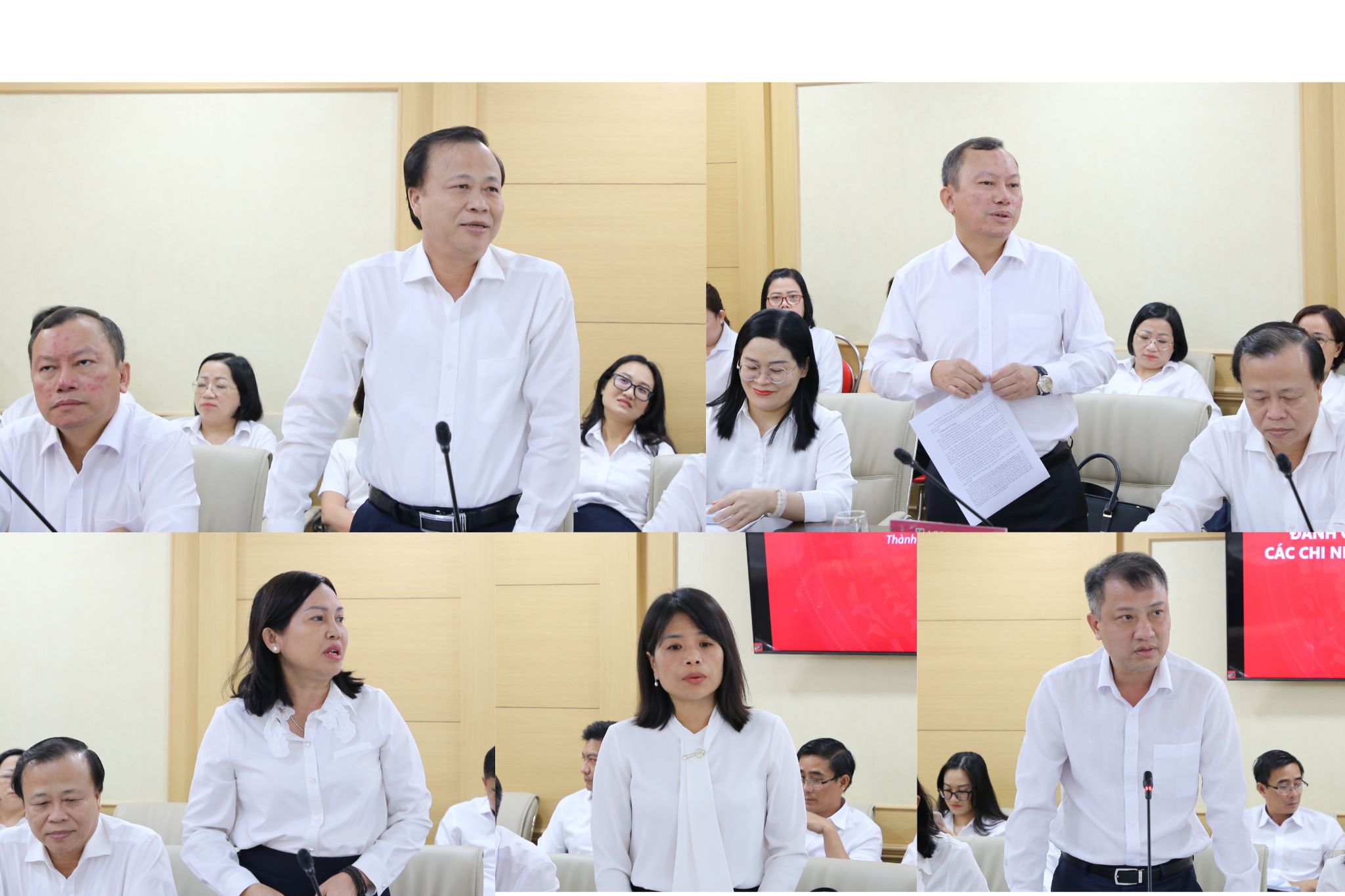 Đại diện các chi nhánh báo cáo