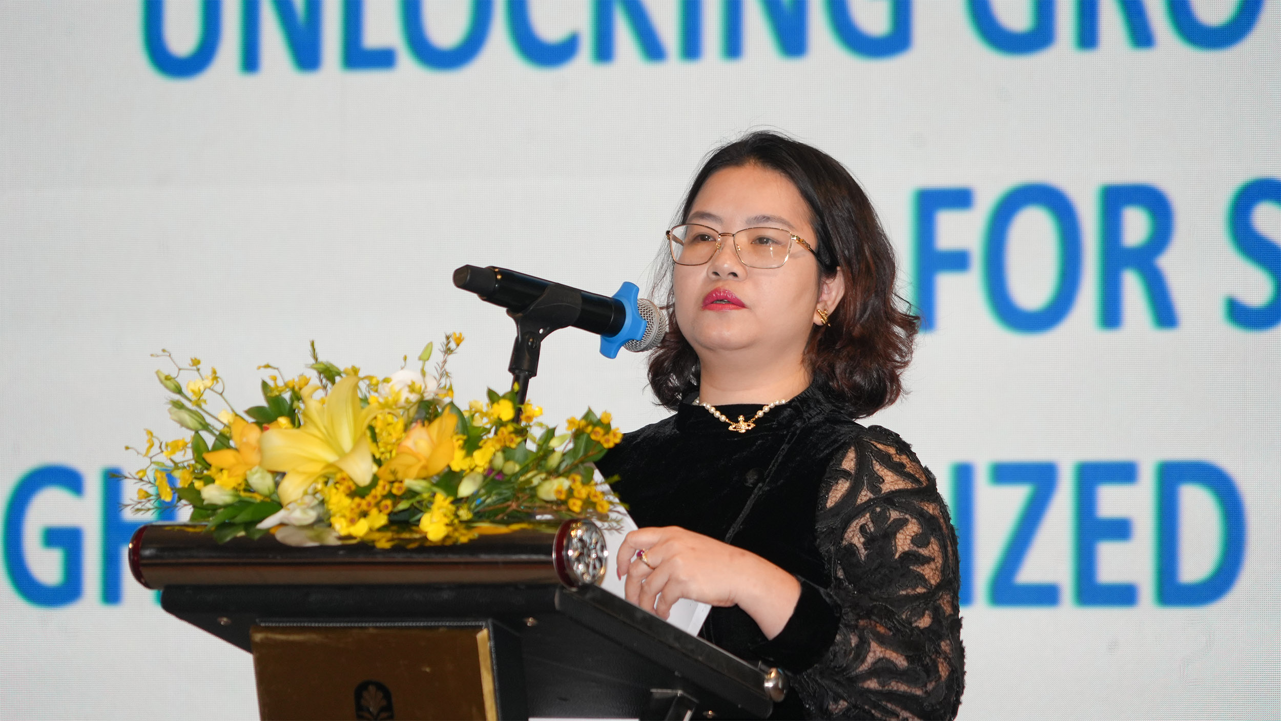 Bà Phạm Thu Mai, Phó giám đốc Trung tâm Tài trợ Thương mại, Vietinbank