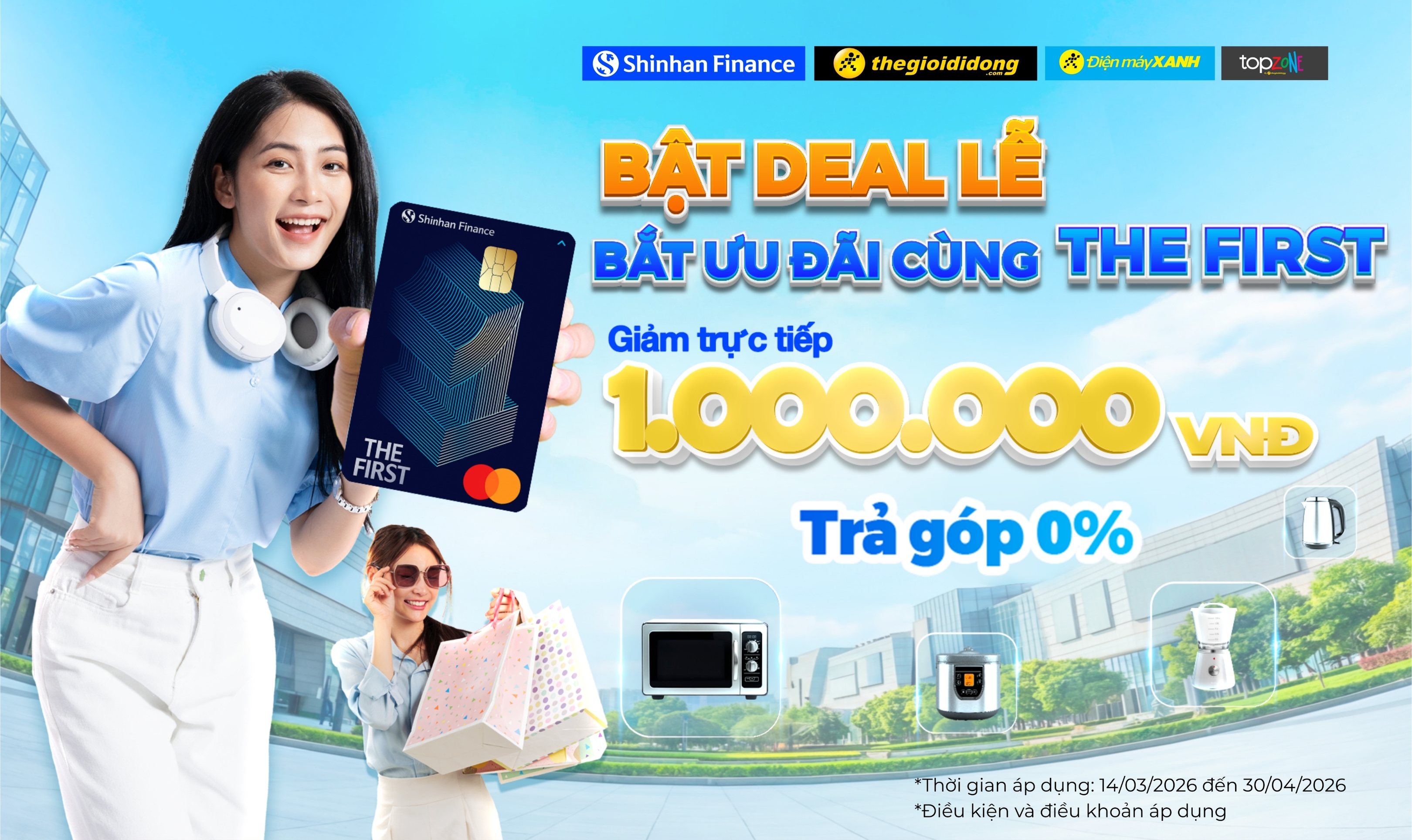Tuyệt chiêu sắm lễ rộn ràng: Giảm ngay 1 triệu đồng cùng thẻ THE FIRST