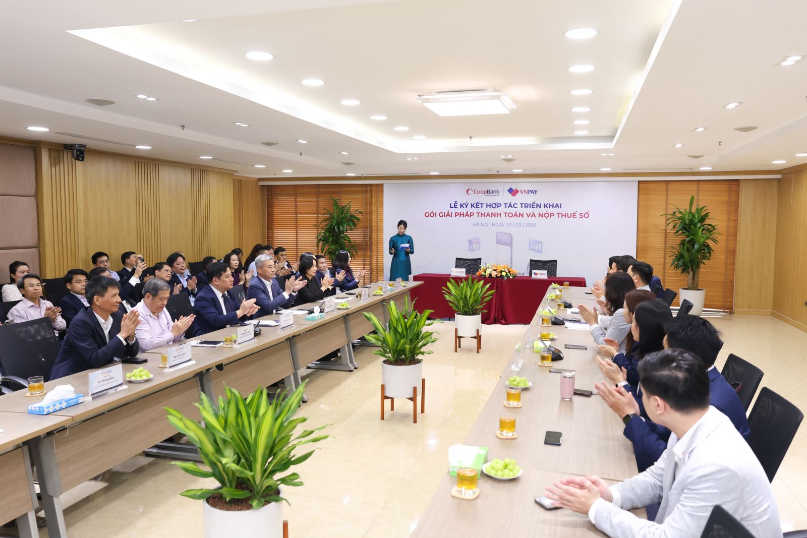 Toàn cảnh Lễ ký kết hợp tác giữa Co-opBank và VNPAY