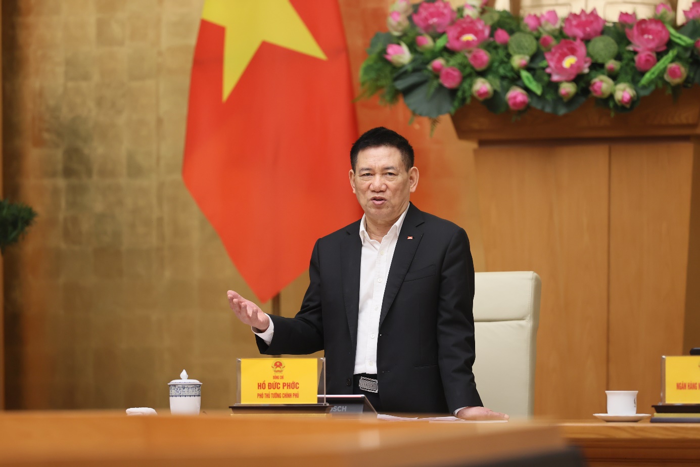 Phó Thủ tướng Chính phủ Hồ Đức Phớc, Trưởng Ban Chỉ đạo phòng, chống rửa tiền chủ trì cuộc họp Ban chỉ đạo