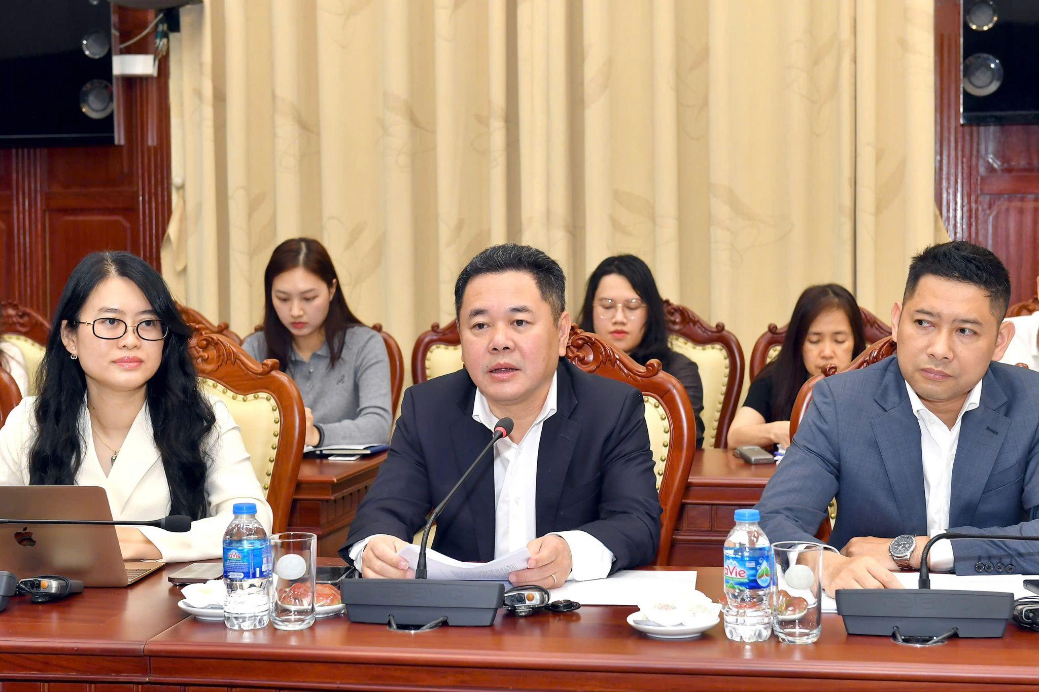 Phó Thống đốc NHNN Nguyễn Ngọc Cảnh phát biểu tại buổi làm việc