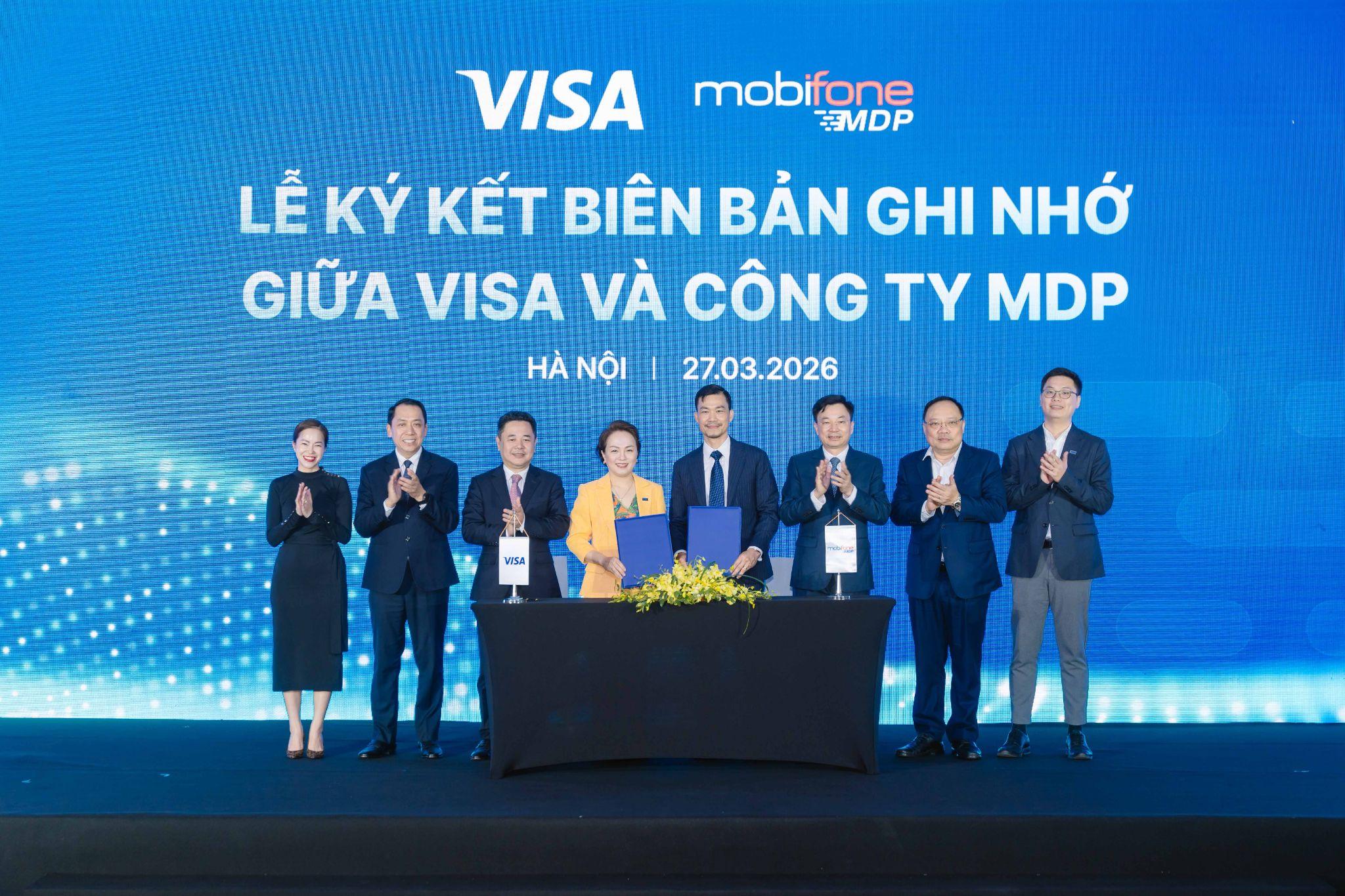 Lễ ký kết hợp tác giữa MDP với tổ chức thẻ quốc tế Visa