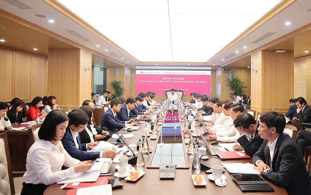 Agribank khẩn trương bắt tay ngay vào công việc - tăng tốc phấn đấu hoàn thành mục tiêu Quý I/2026