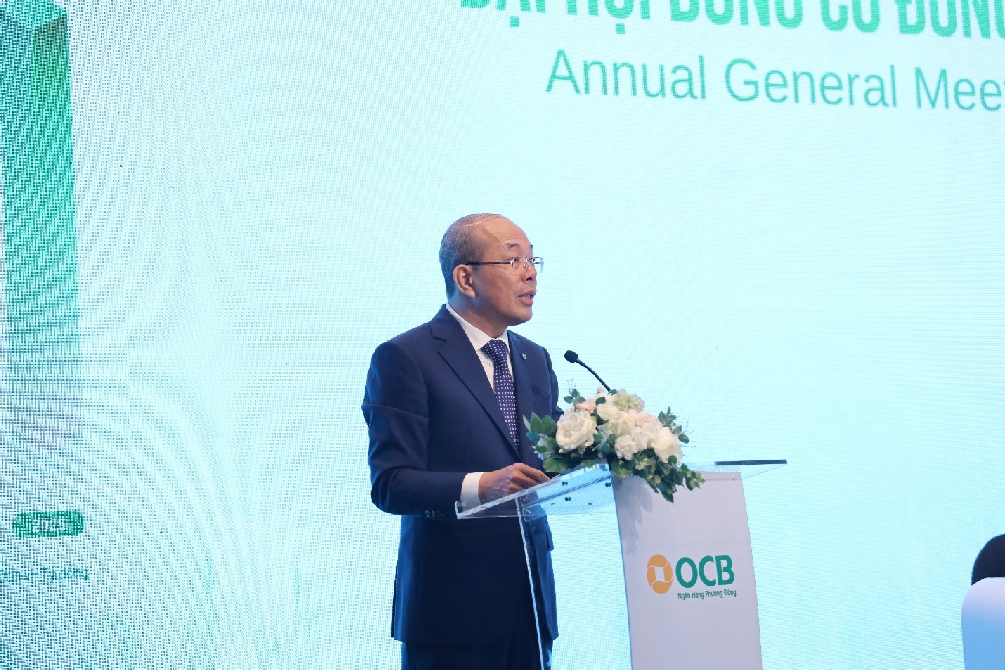 Ông Trịnh Văn Tuấn - Chủ tịch HĐQT OCB phát biểu khai mạc Đại hội