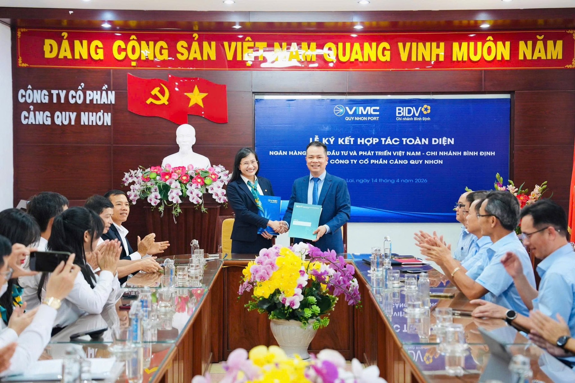 BIDV Bình Định và Công ty CP Cảng Quy Nhơn đã chính thức thiết lập quan hệ đối tác chiến lược lâu dài và bền vững