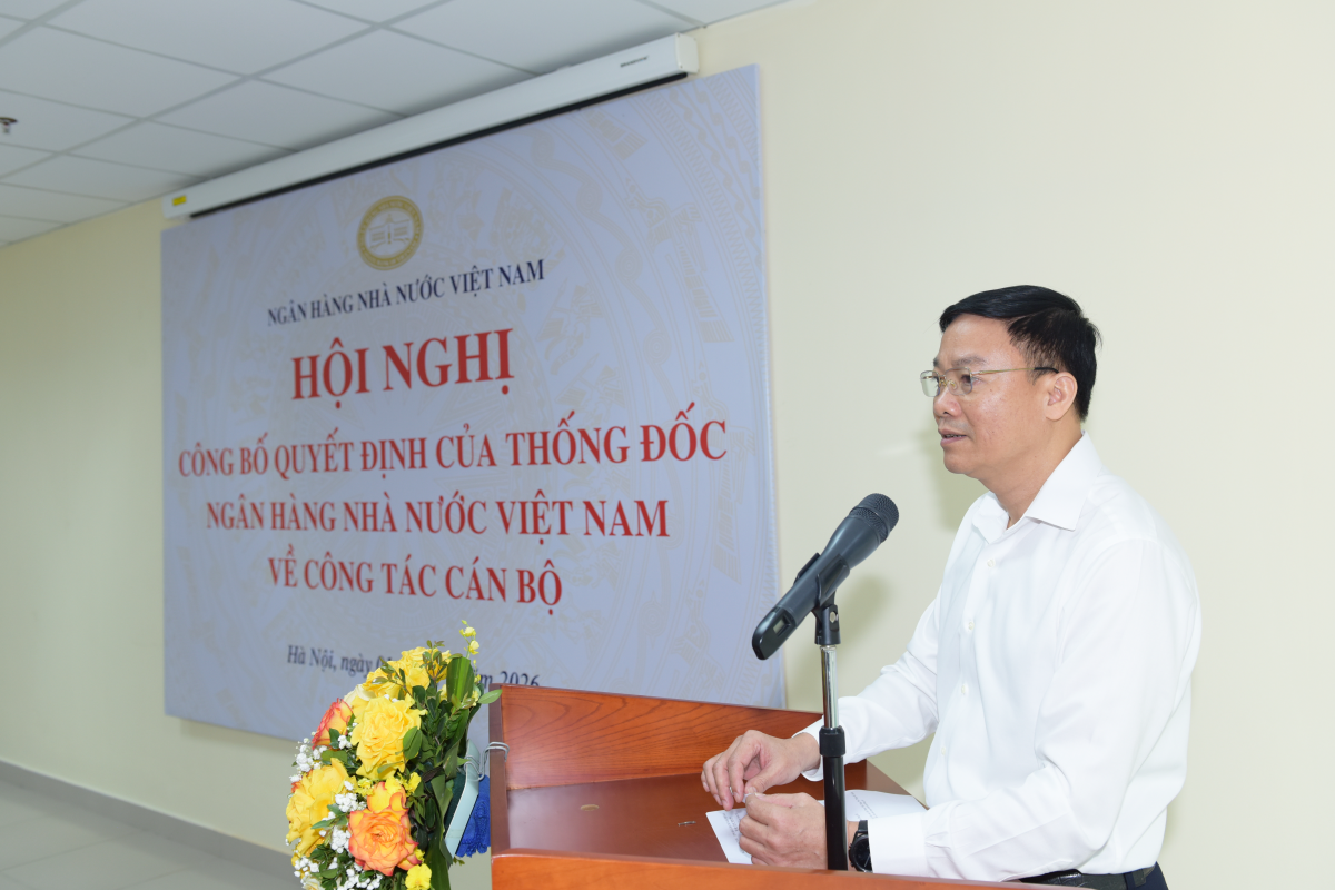 Ông Đỗ Trọng Toàn, Phó Vụ trưởng Vụ Tổ chức cán bộ công bố quyết định bổ nhiệm