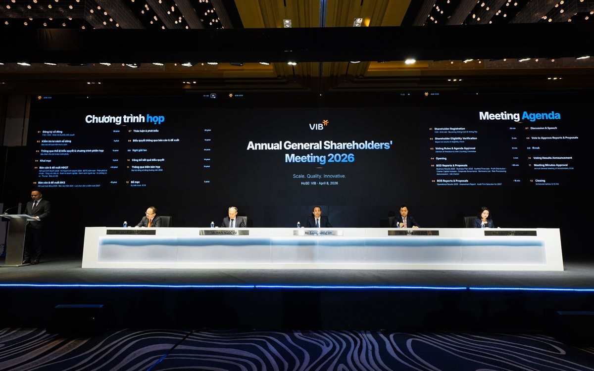 ĐHCĐ VIB: Dự kiến chia cổ tức tiền mặt và CP thưởng tổng 19%, trong đó 9% bằng tiền mặt; đặt mục tiêu dẫn đầu thị trường thẻ trong 3 năm tới