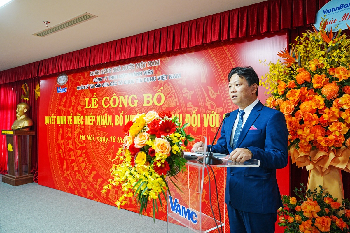 Ông Nguyễn Hoài Đức phát biểu nhận nhiệm vụ