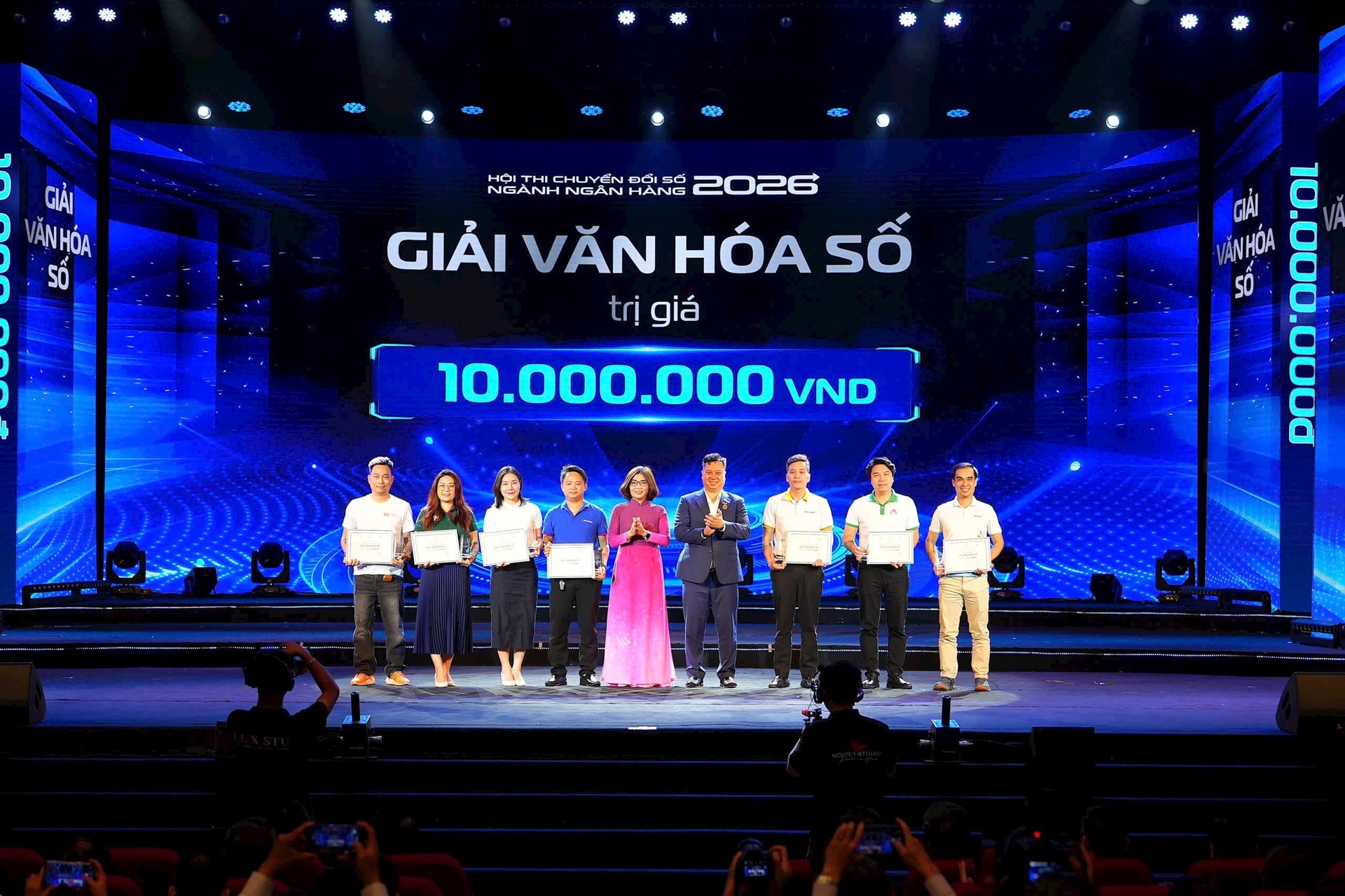 7 đội thi đạt giải Văn hoá số gồm: Công ty Cổ phần Thanh toán Quốc gia Việt Nam (NAPAS); Ngân hàng TMCP Việt Nam Thịnh Vượng (VPBank); Học viện Ngân hàng; Ngân hàng TMCP Kỹ thương Việt Nam (Techcombank); Ngân hàng TMCP Bắc Á (Bac A Bank); Ngân hàng TMCP Việt Á (VietABank); Ngân hàng Chính sách Xã hội Việt Nam (VBSP).
