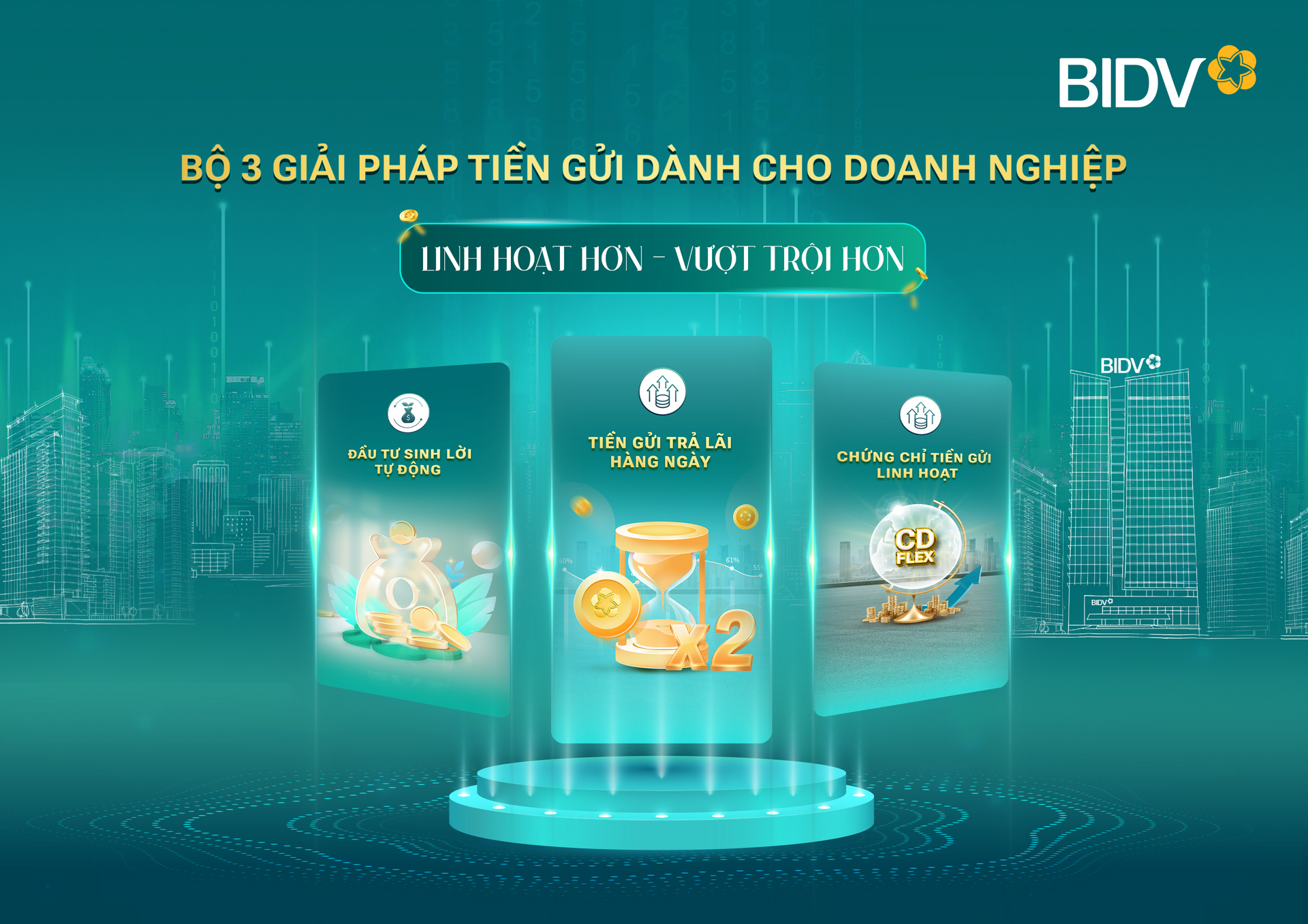 BIDV đưa giải pháp tiền gửi vượt trội cho doanh nghiệp