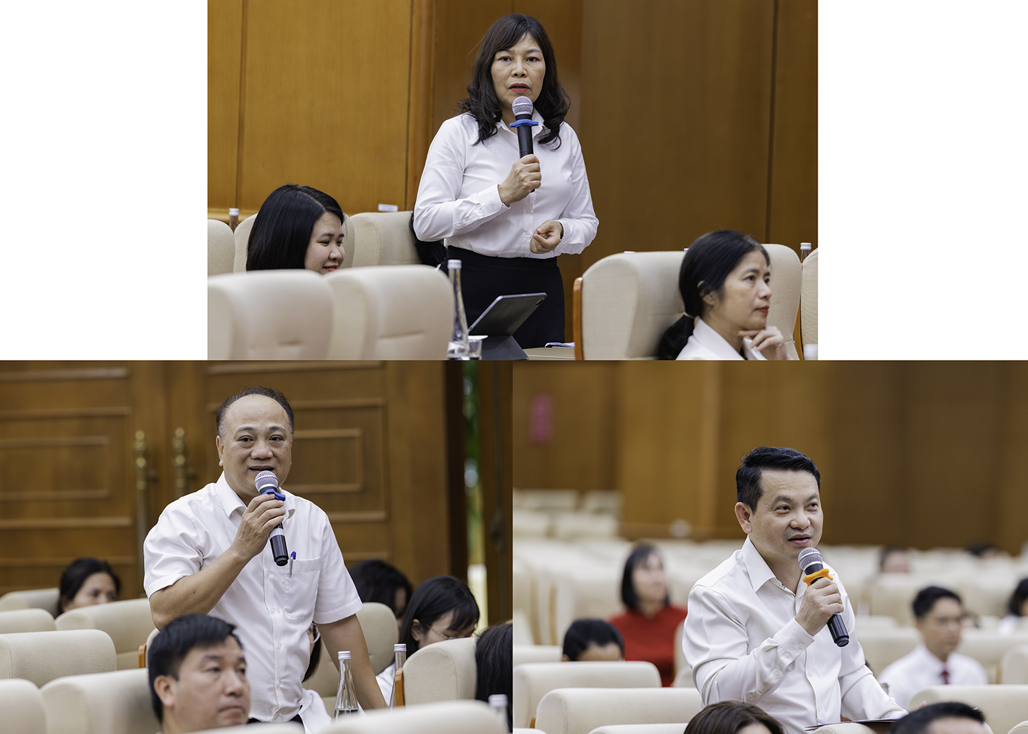 Lãnh đạo đơn vị tham gia ý kiến, đề xuất các phương pháp, nội dung trong công tác đào tạo cán bộ