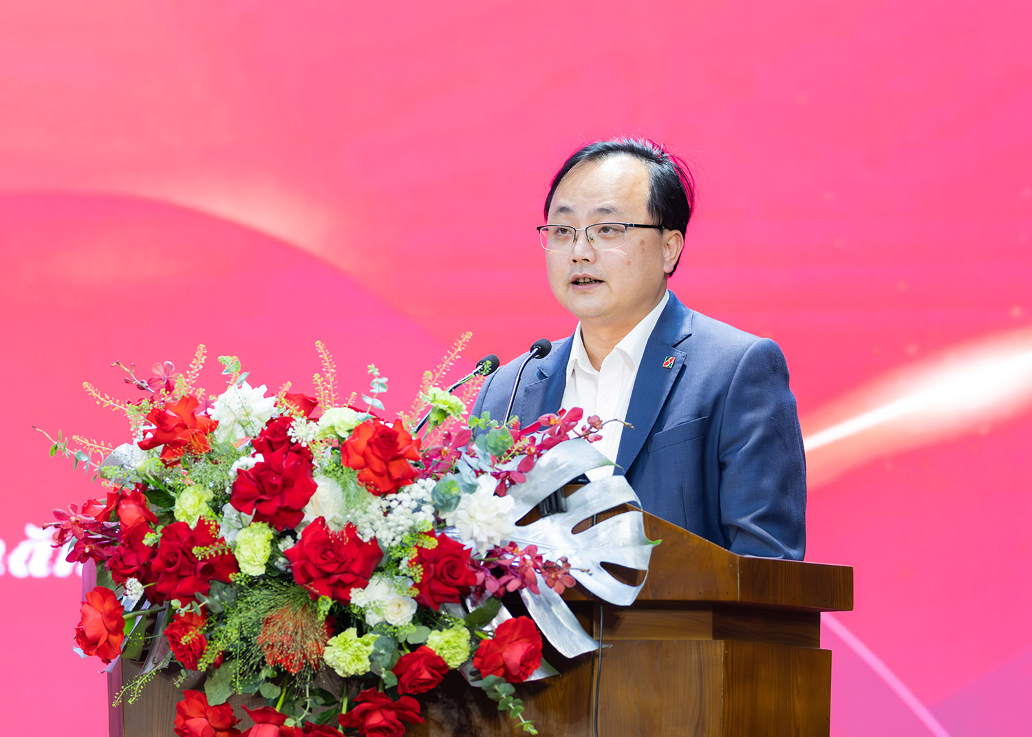 Đồng chí Tô Huy Vũ - Bí thư Đảng ủy, Chủ tịch Hội đồng thành viên Agribank phát biểu khai mạc hội nghị