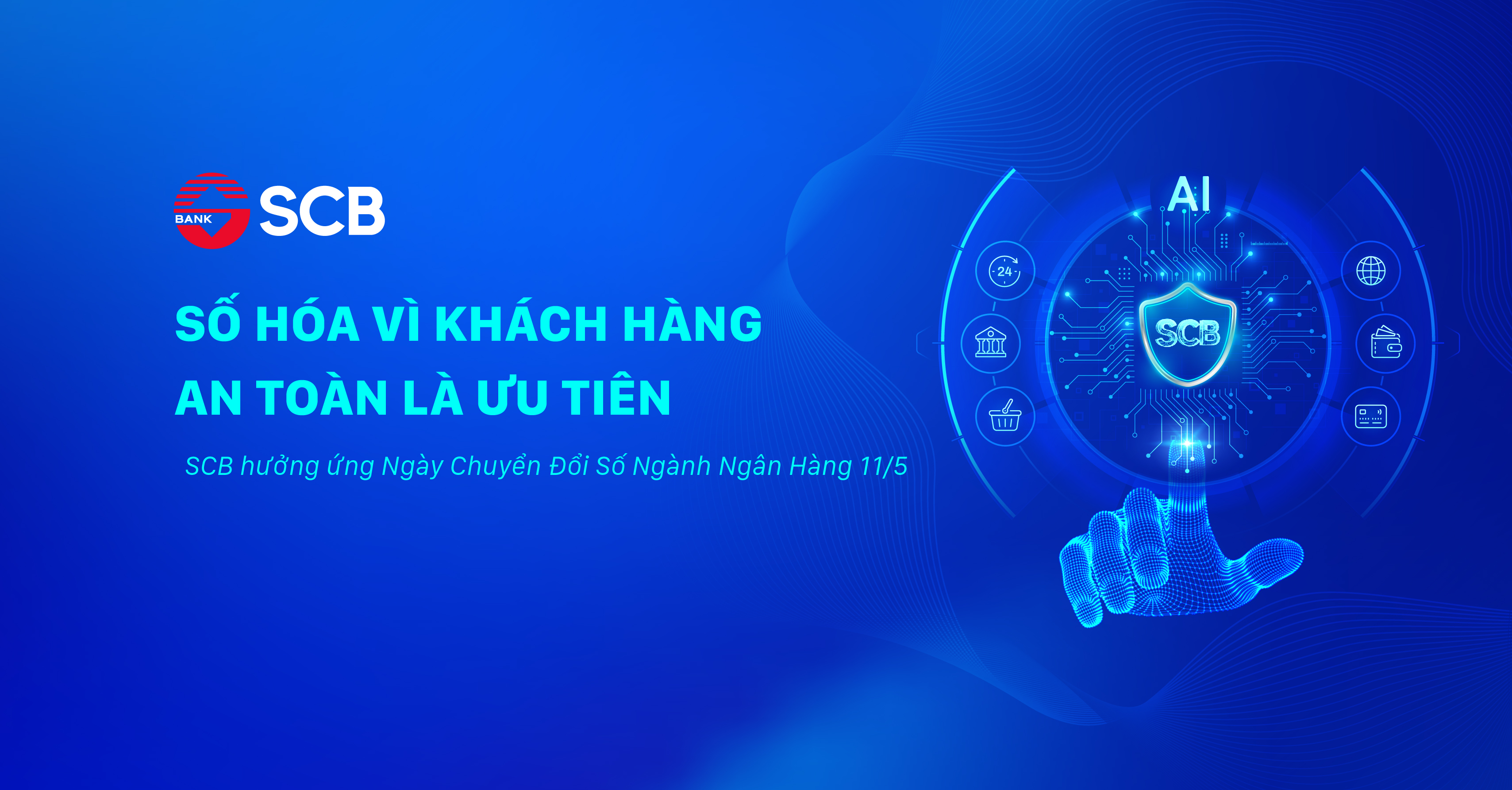SCB tích cực hưởng ứng ngày chuyển đổi số ngành ngân hàng 11/5