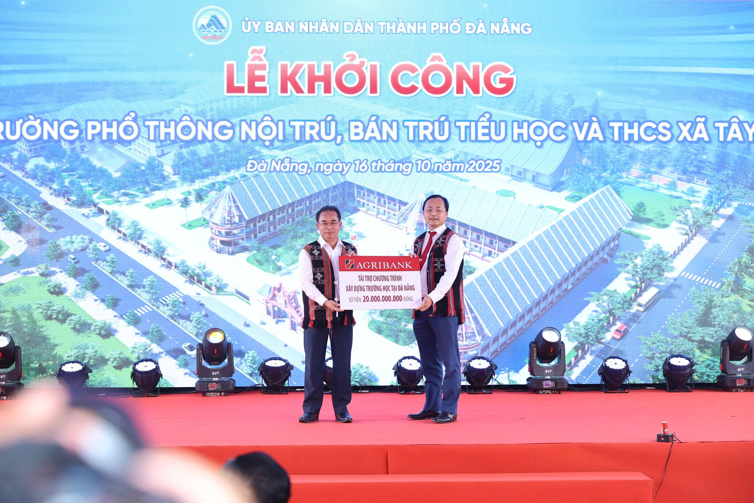 Agribank hỗ trợ xây dựng trường phổ thông nội trú, bán trú tiểu học, THCS tại vùng miền núi Đà Nẵng
