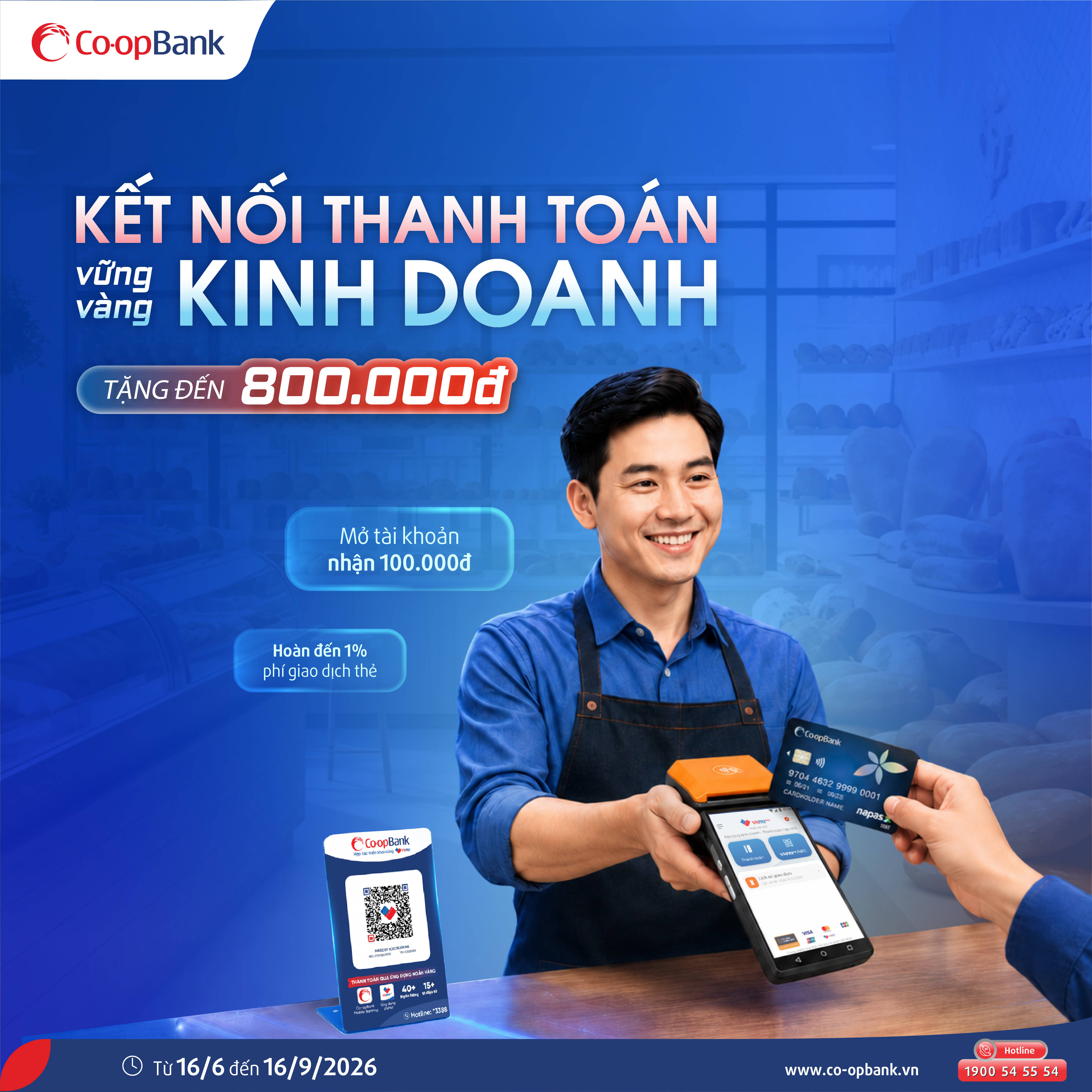 Co-opBank triển khai chương trình “Kết nối thanh toán – Vững vàng kinh doanh”: Nhiều ưu đãi hấp dẫn dành cho Hộ kinh doanh và Doanh nghiệp