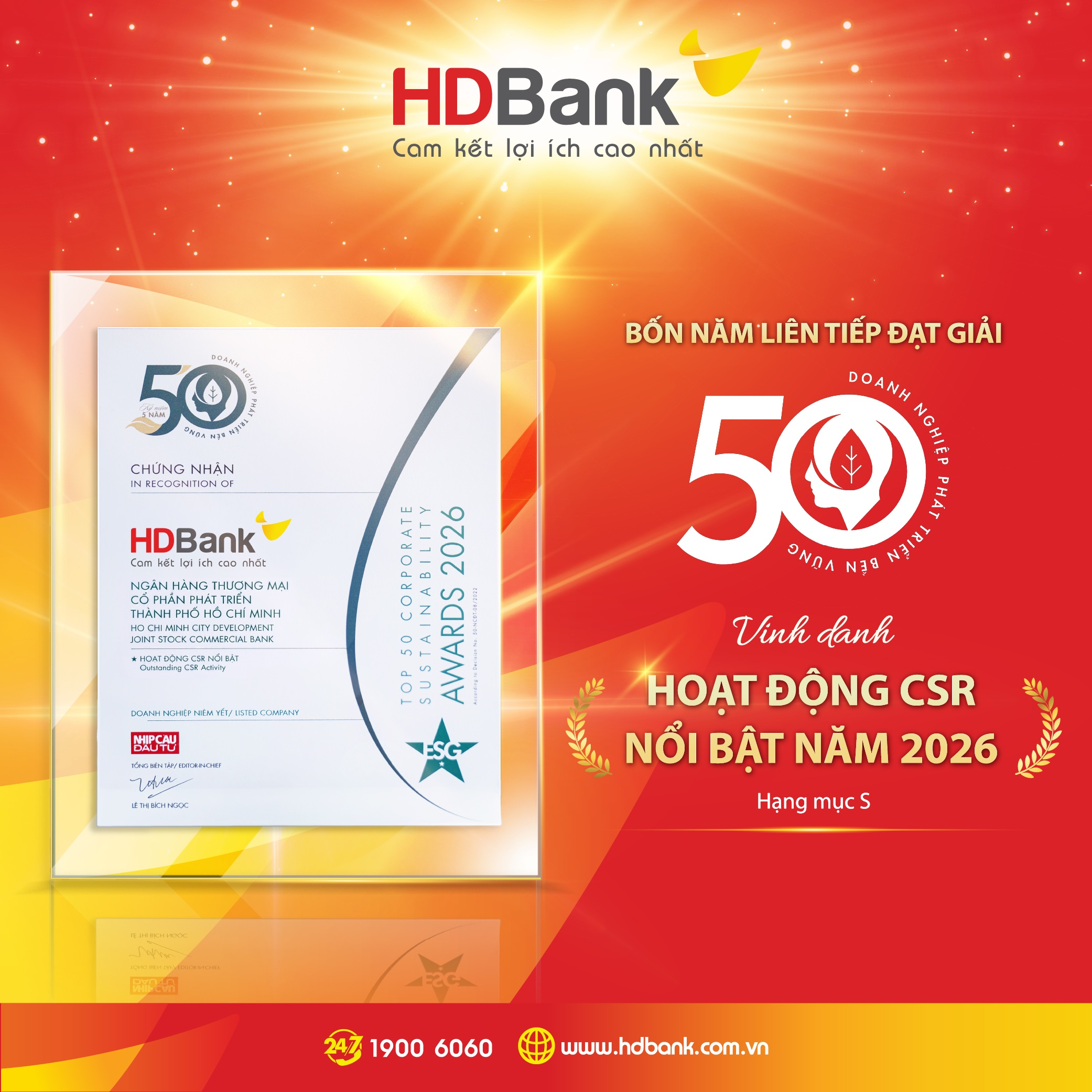 HDBank: Tăng trưởng ấn tượng song hành cùng trách nhiệm cộng đồng