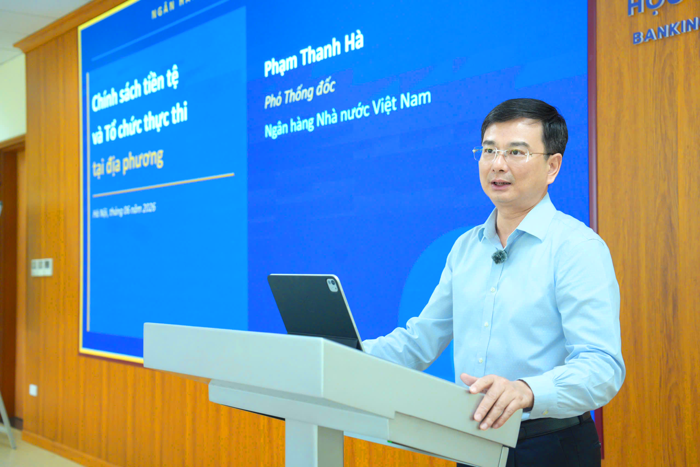 Phó Thống đốc Phạm Thanh Hà chia sẻ tại Lớp bồi dưỡng