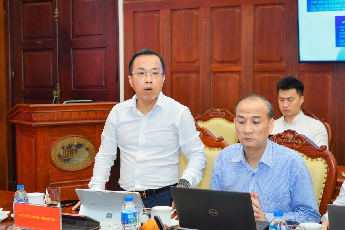 Ông Lê Hoàng Chính Quang - Cục trưởng Cục Công nghệ thông tin NHNN