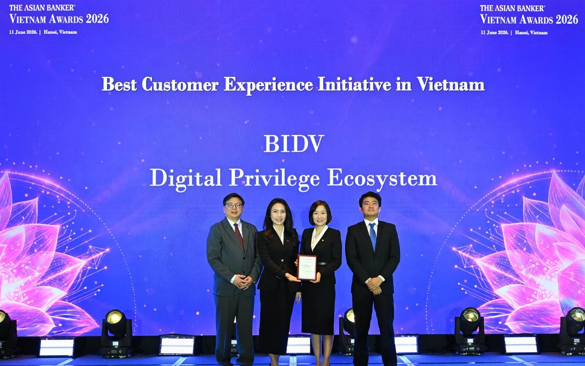 BIDV nhận giải thưởng Sáng kiến Trải nghiệm khách hàng tốt nhất Việt Nam
